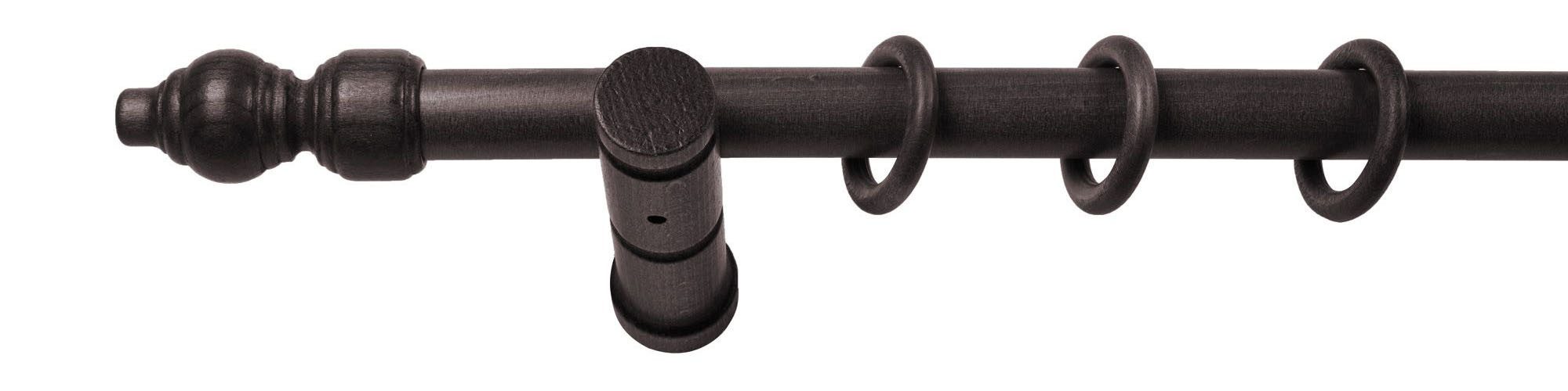 SN DECO GROUP Gordijnroede Filigrano 28 mm, hout, verschillende lengtes en kleuren, compleet set