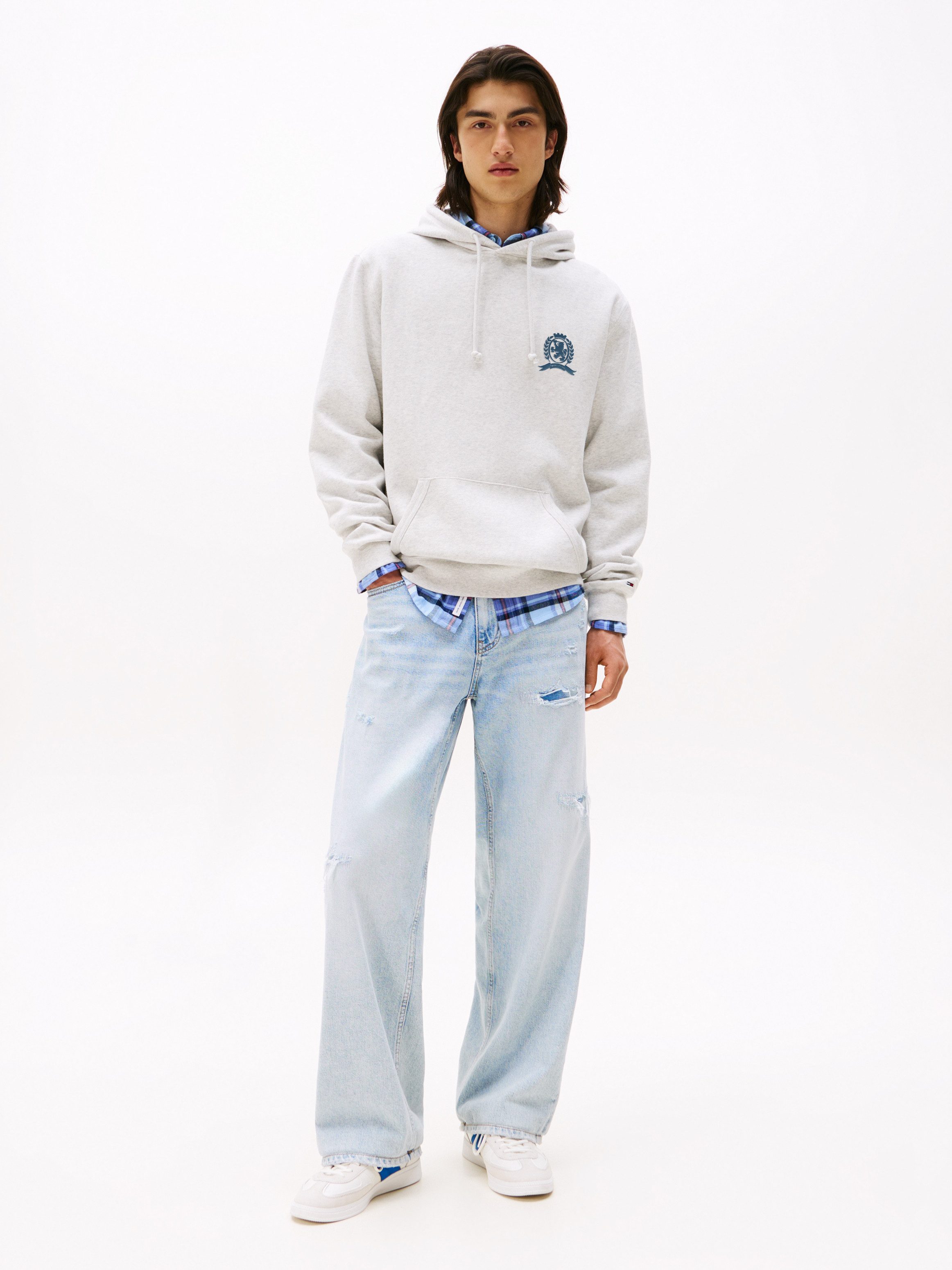 TOMMY JEANS Hoodie TJM WASHED CREST PLAY
