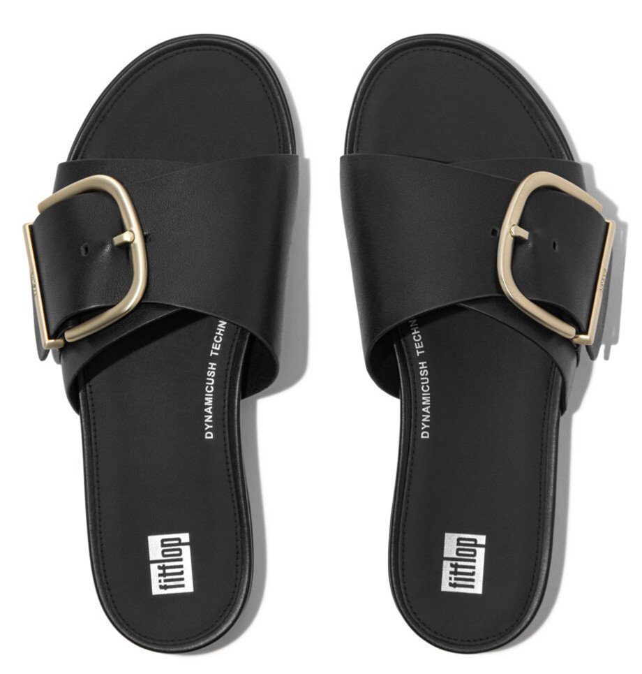 Fitflop Slippers GRACIE MAXI-BUCKLE , zomerschoen, slippers, verstelbare gesp voor geweldige pasvorm