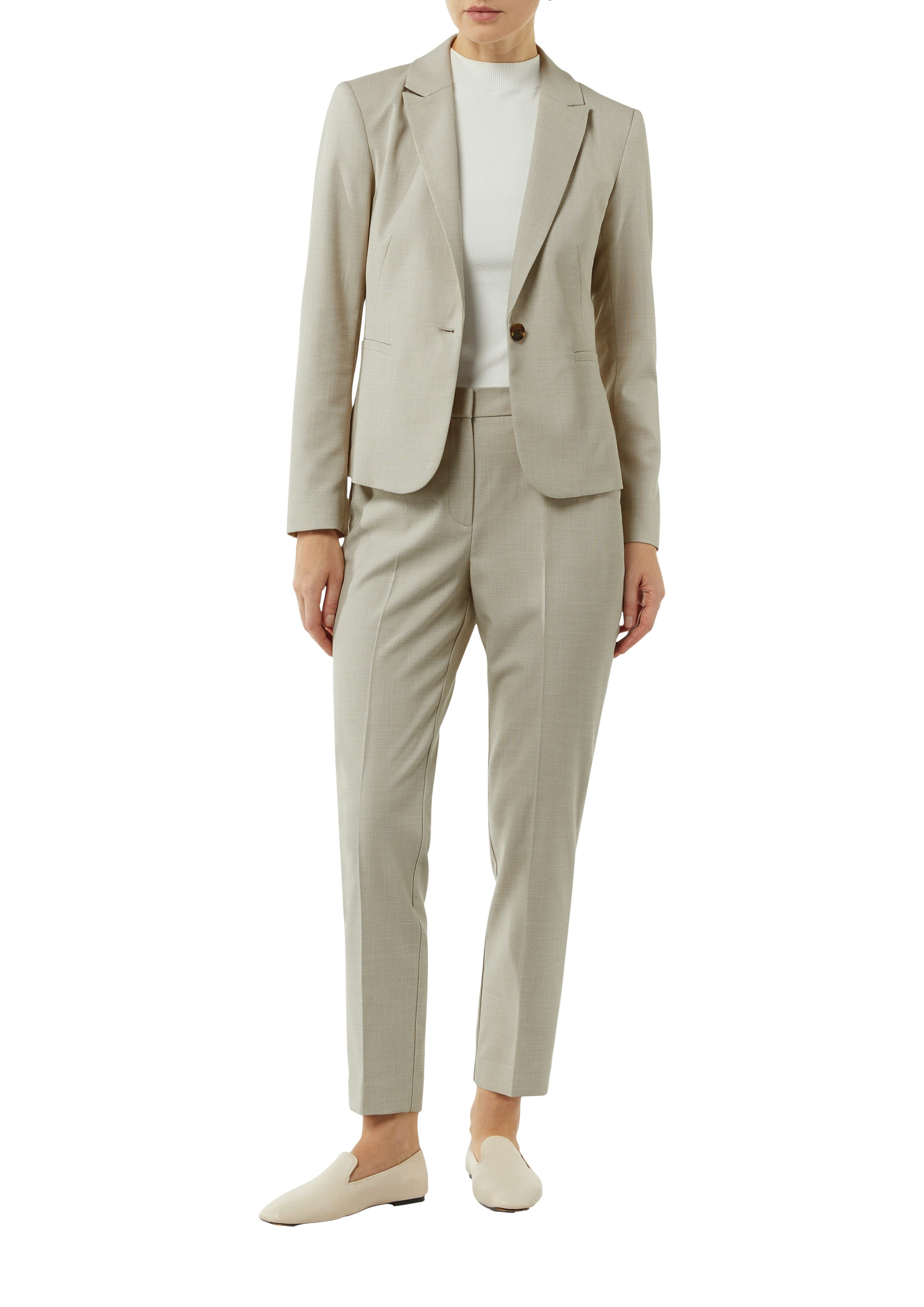 Comma Lange blazer met v-hals