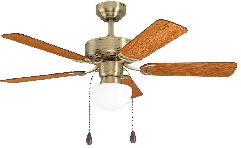 EGLO Led-plafondlamp Cadiz plafondventilator Plafondlamp, ventilator met licht, verwisselbare bladen, trekkoord, Ø 107 cm (1 stuk)