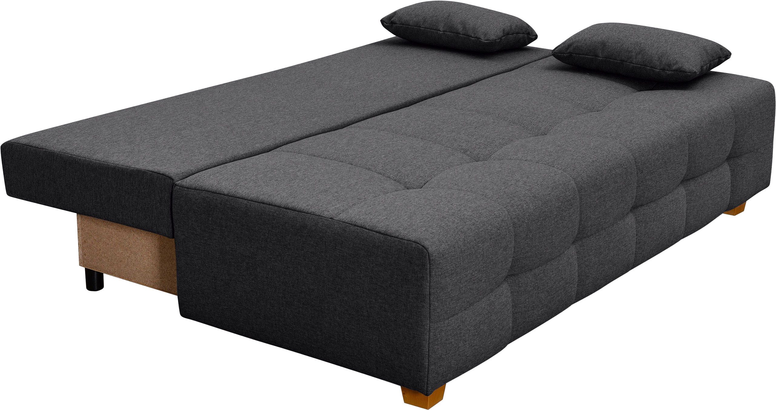 COLLECTION AB Slaapbank Bella Slaapbank, bedlade, bonellvering, rugkussen, armleuningkussen