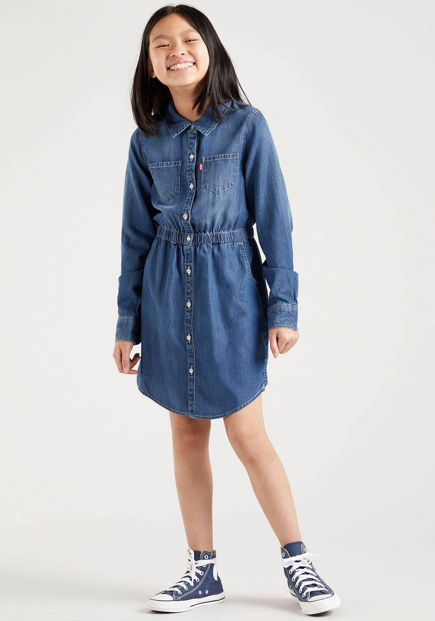 Levi's Kidswear Jeans jurk LVG FIT & FLARE DRESS