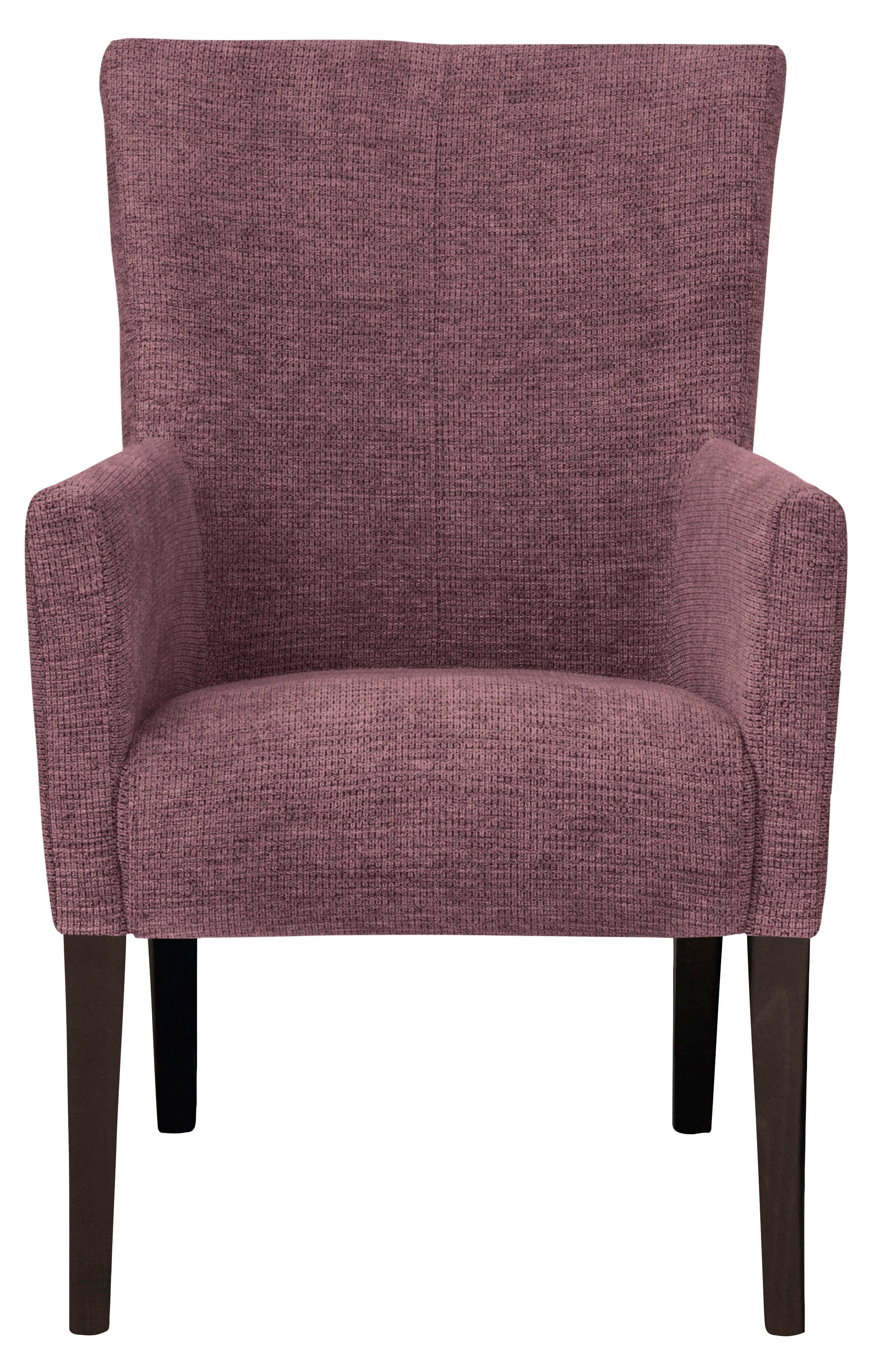 Home affaire Eetkamerstoel King Gestoffeerde stoel, fauteuil, massief houten frame