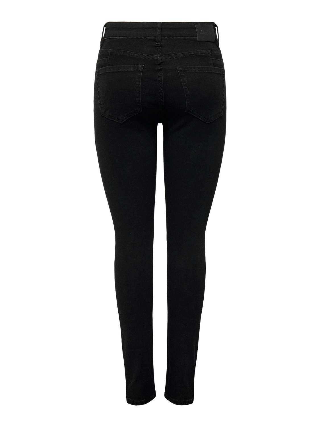 Only Skinny fit jeans ONLHUSH MID WAIST SK BIKER COIN DNM MAS