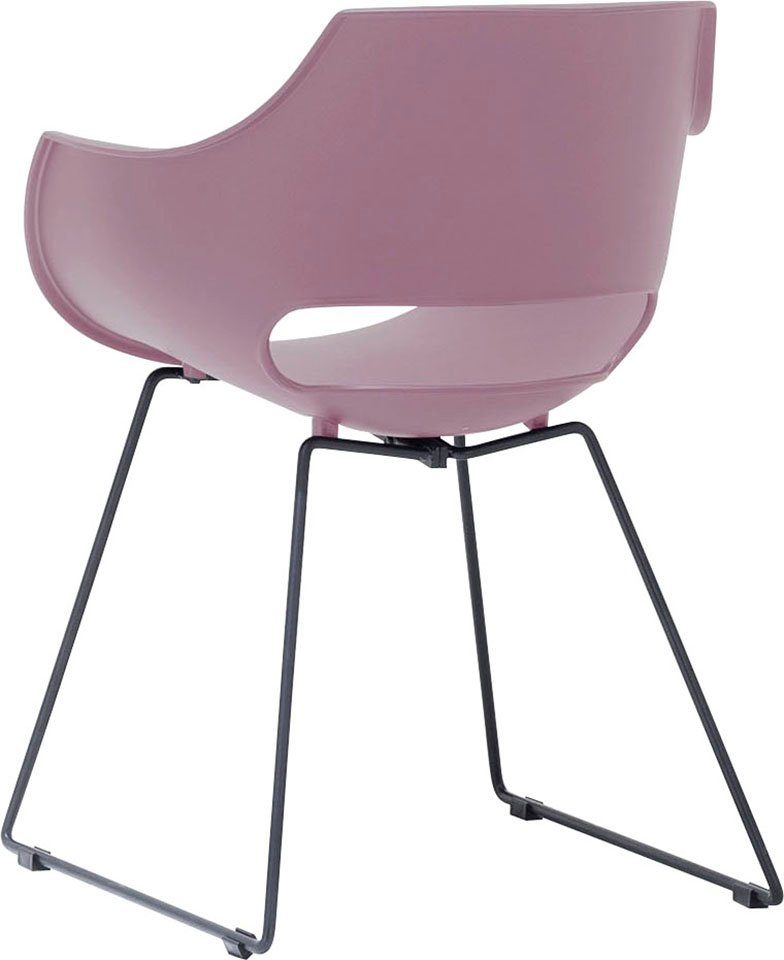 MCA furniture Kuipstoel Rockville 4-set, schaats, kunststof, belastbaarheid 120 kg, zithoogte ca. 46 cm (set, 4 stuks)