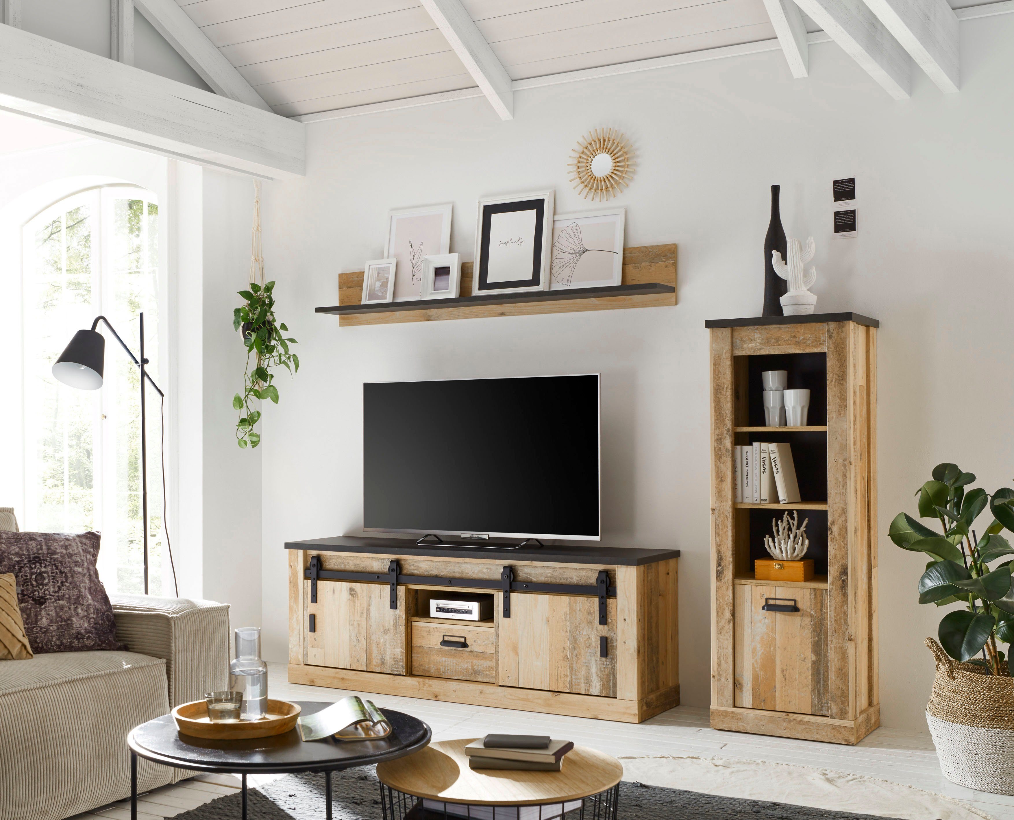 Home affaire Wandplank Sherwood in moderne houtlook, breedte 160 cm