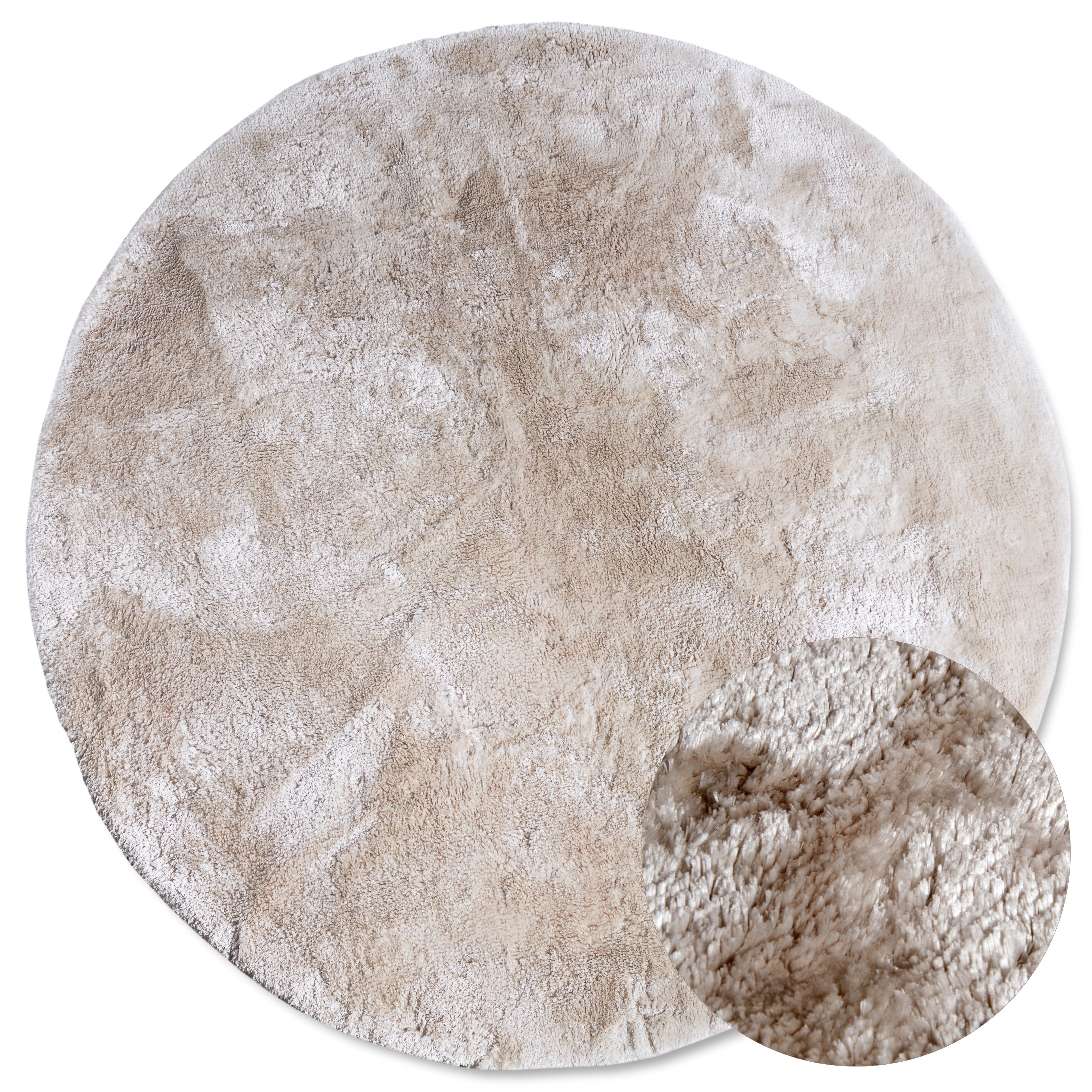 ELLE DECORATION Hoogpolig vloerkleed Calida Lange pool, shaggy, effen, pluizig, zacht, glanzend, modern, effen