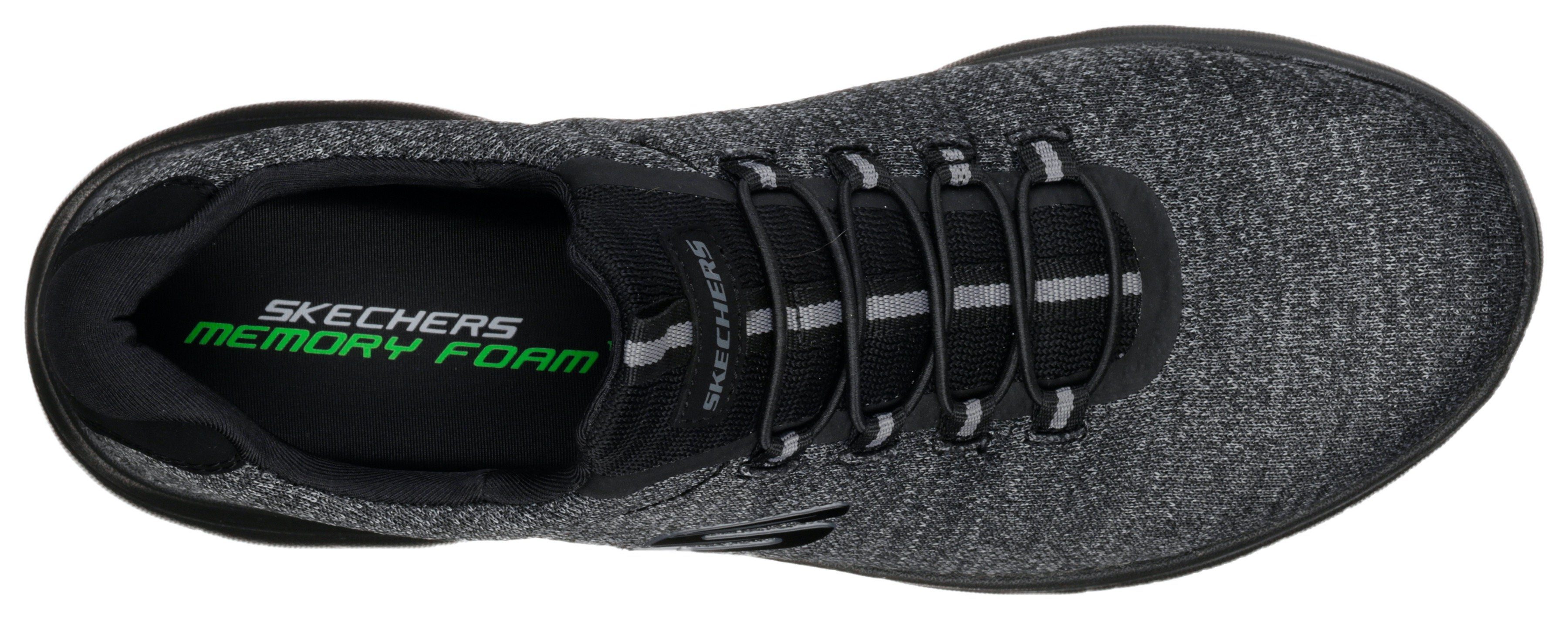 Skechers Slip-on sneakers Summits Slipper, vrijetijdsschoen in comfortabele schoenwijdte