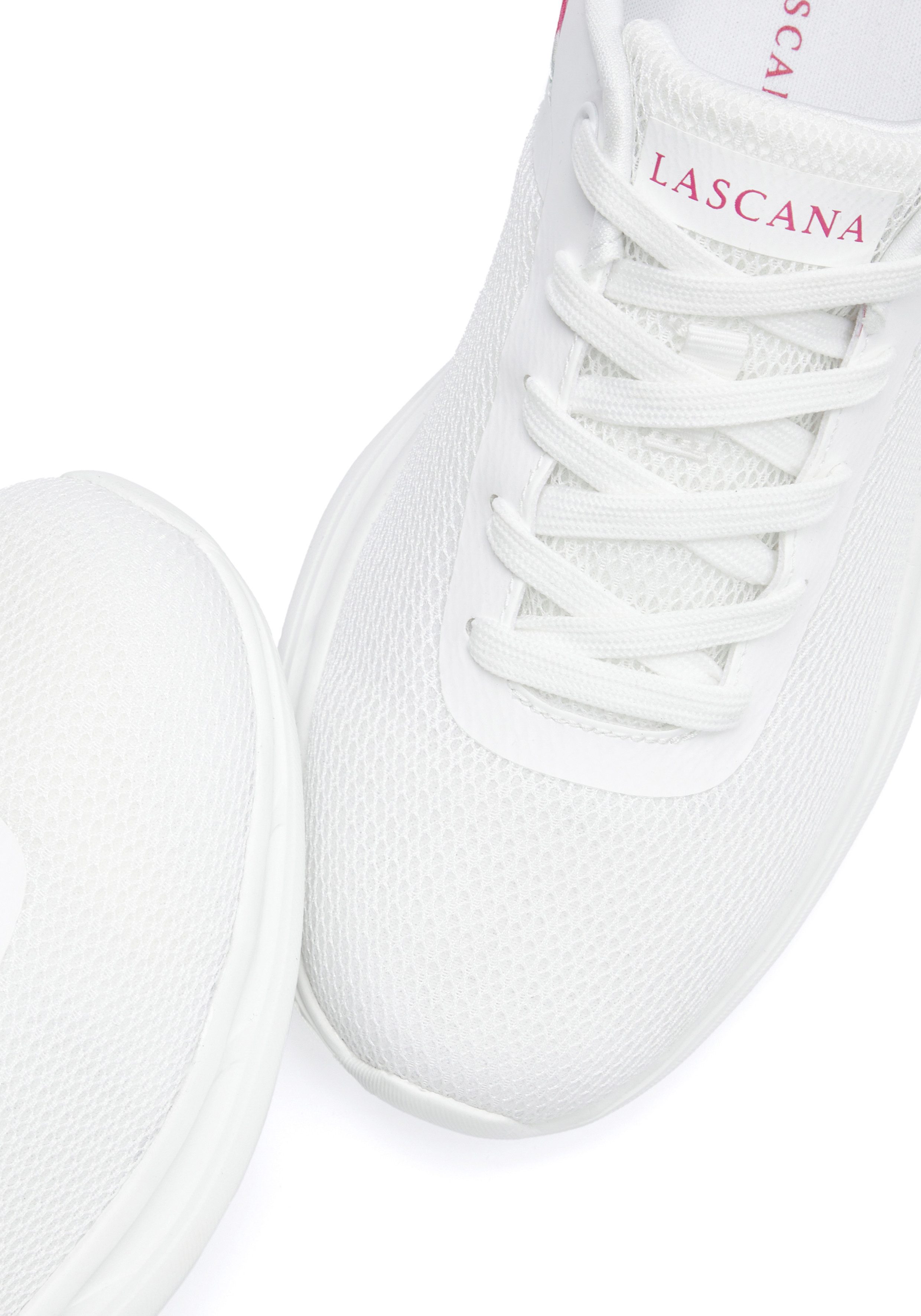 Lascana Sneakers Vrijetijdsschoen, lage schoen met bloemenprint VEGAN