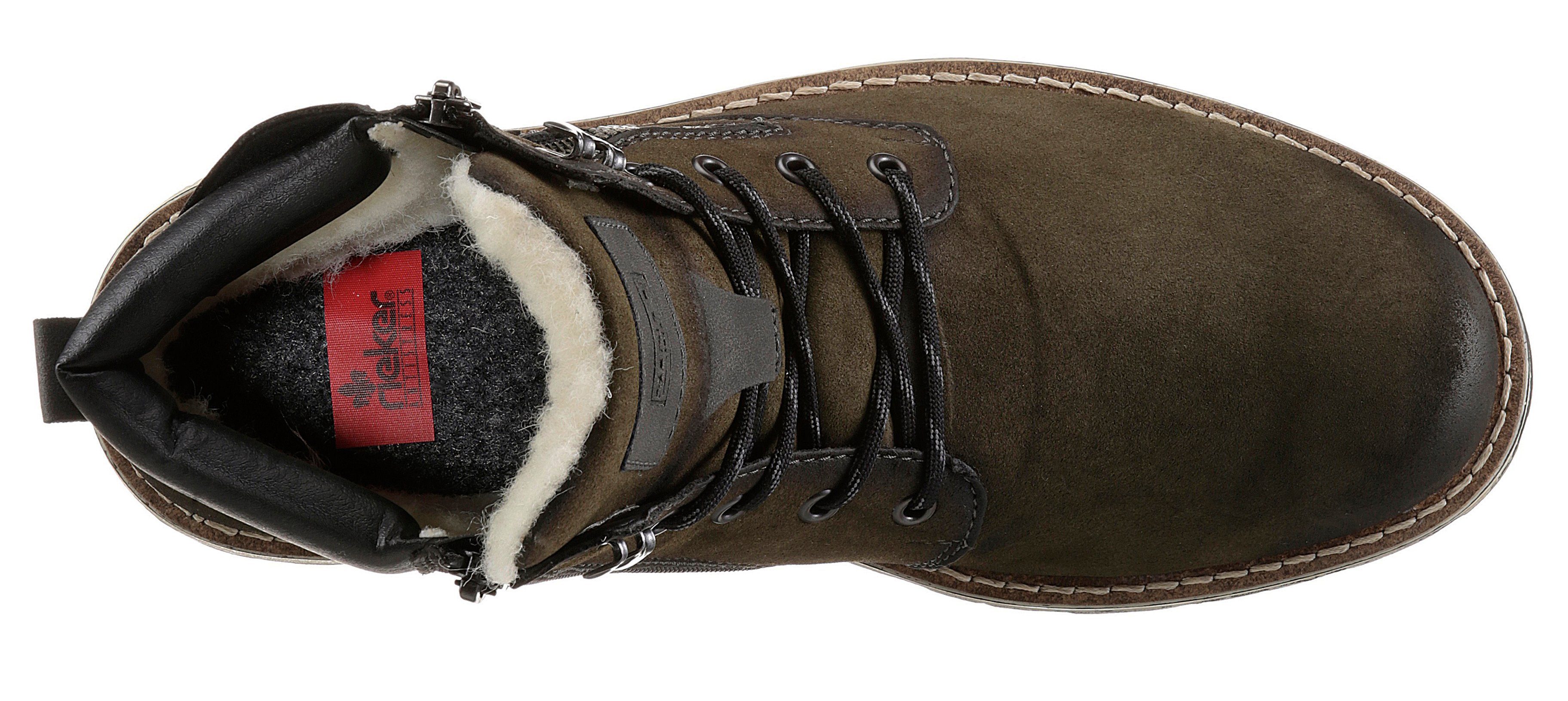 Rieker Winterlaarzen met comfortabele rieker tex-uitrusting, vrijetijdsschoen, veterschoen