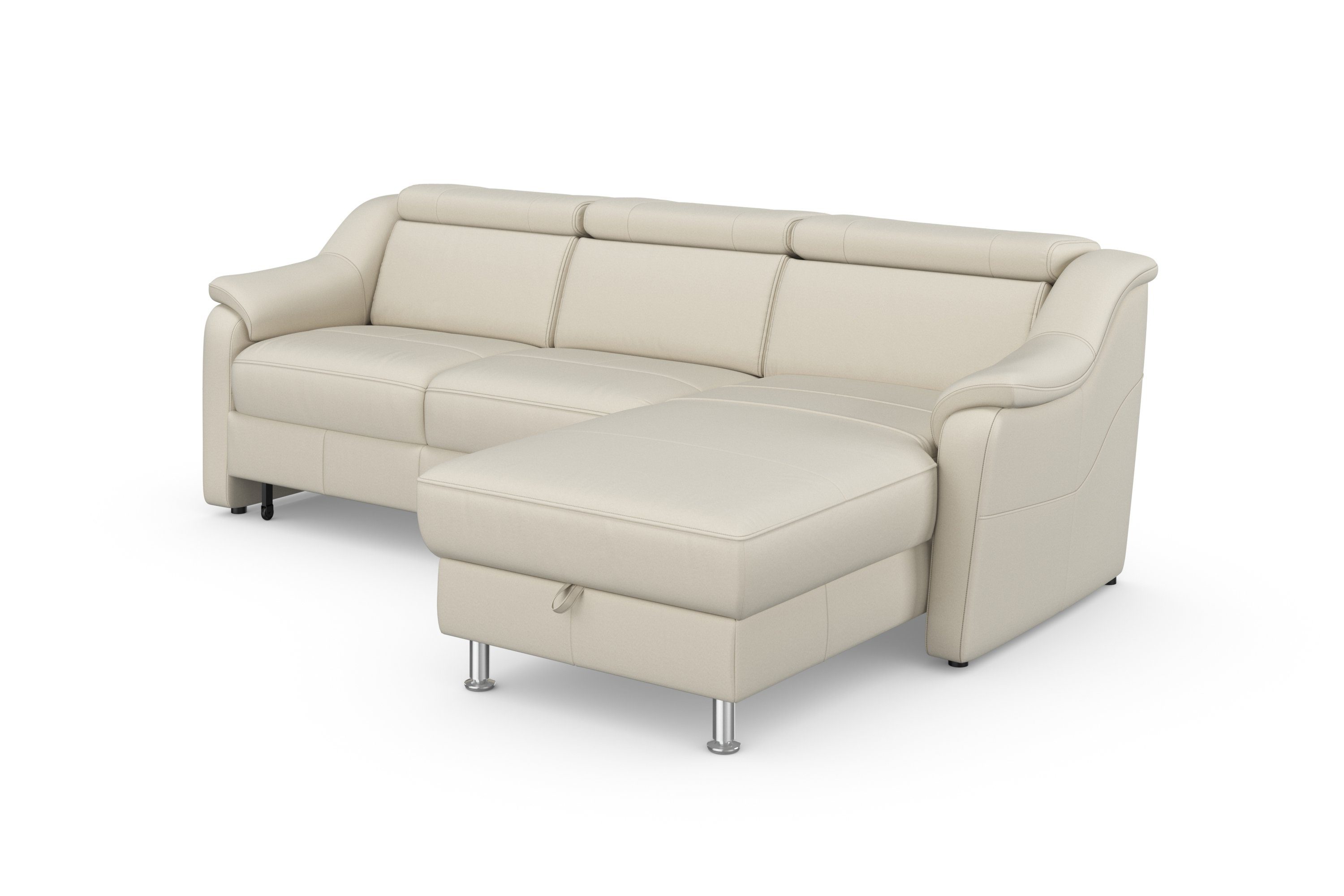 sit&more Hoekbank Freetown L-vorm met verstelbare hoofdsteun en comfortabele binnenvering