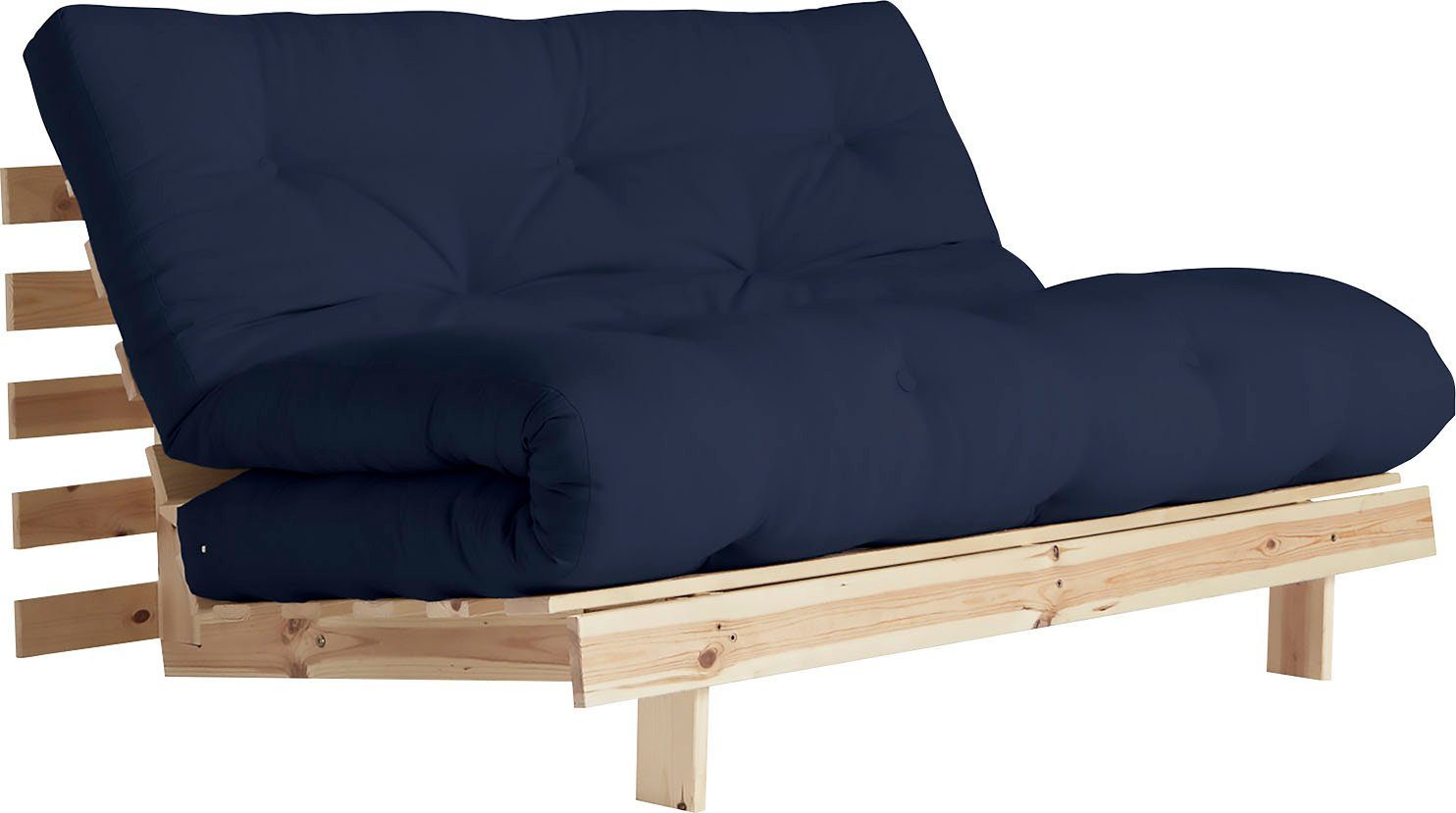Karup Divan Roots Schlafsofa, Gästebett, Sofa inkl. Futonmatratze Incl. futonmatras, ligoppervlak 140x200 cm, FSC® gecertificeerd dennenhout