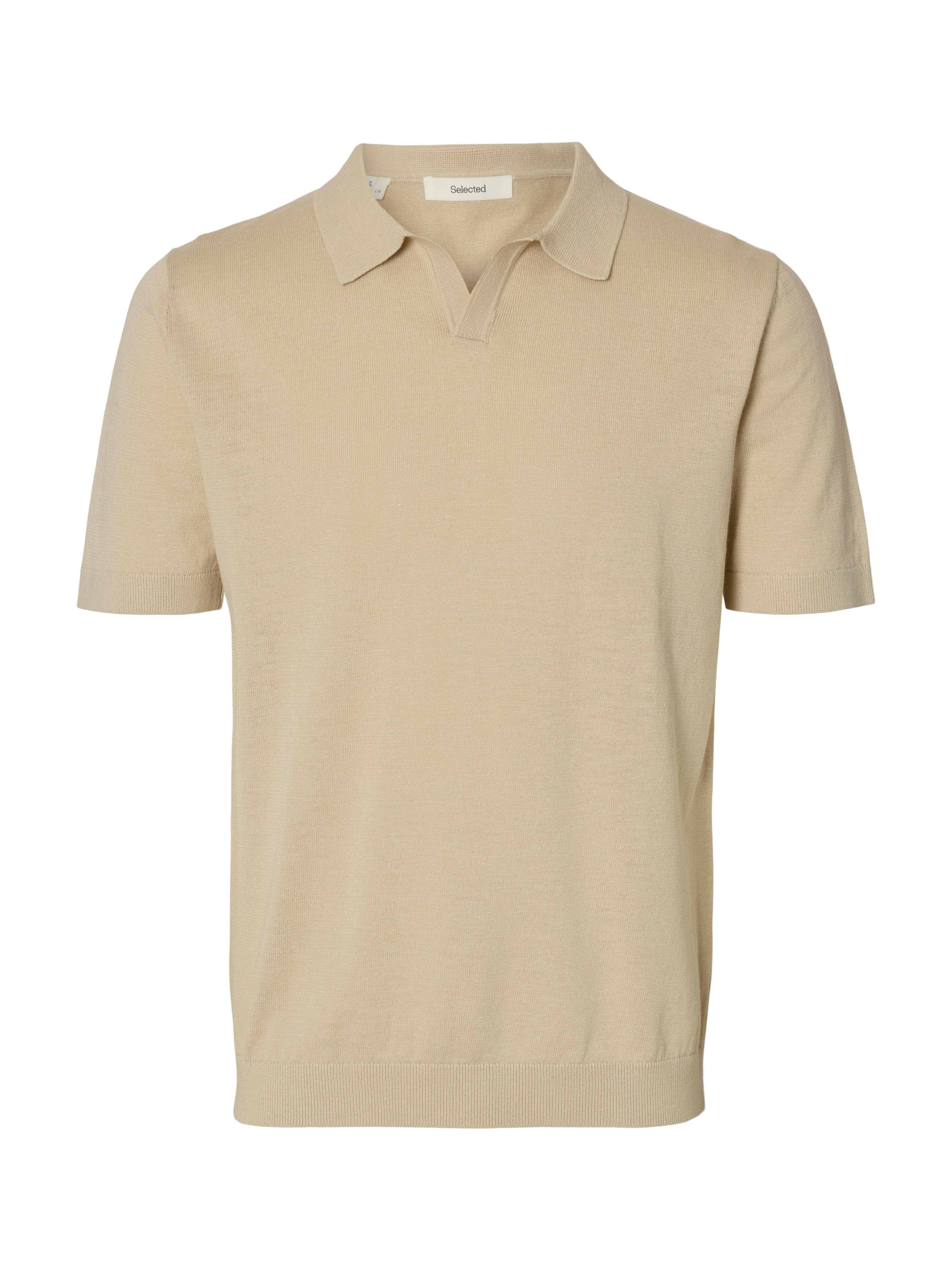 SELECTED HOMME Poloshirt SLHMATTIS SS KNIT SUN OPEN POLO NOOS