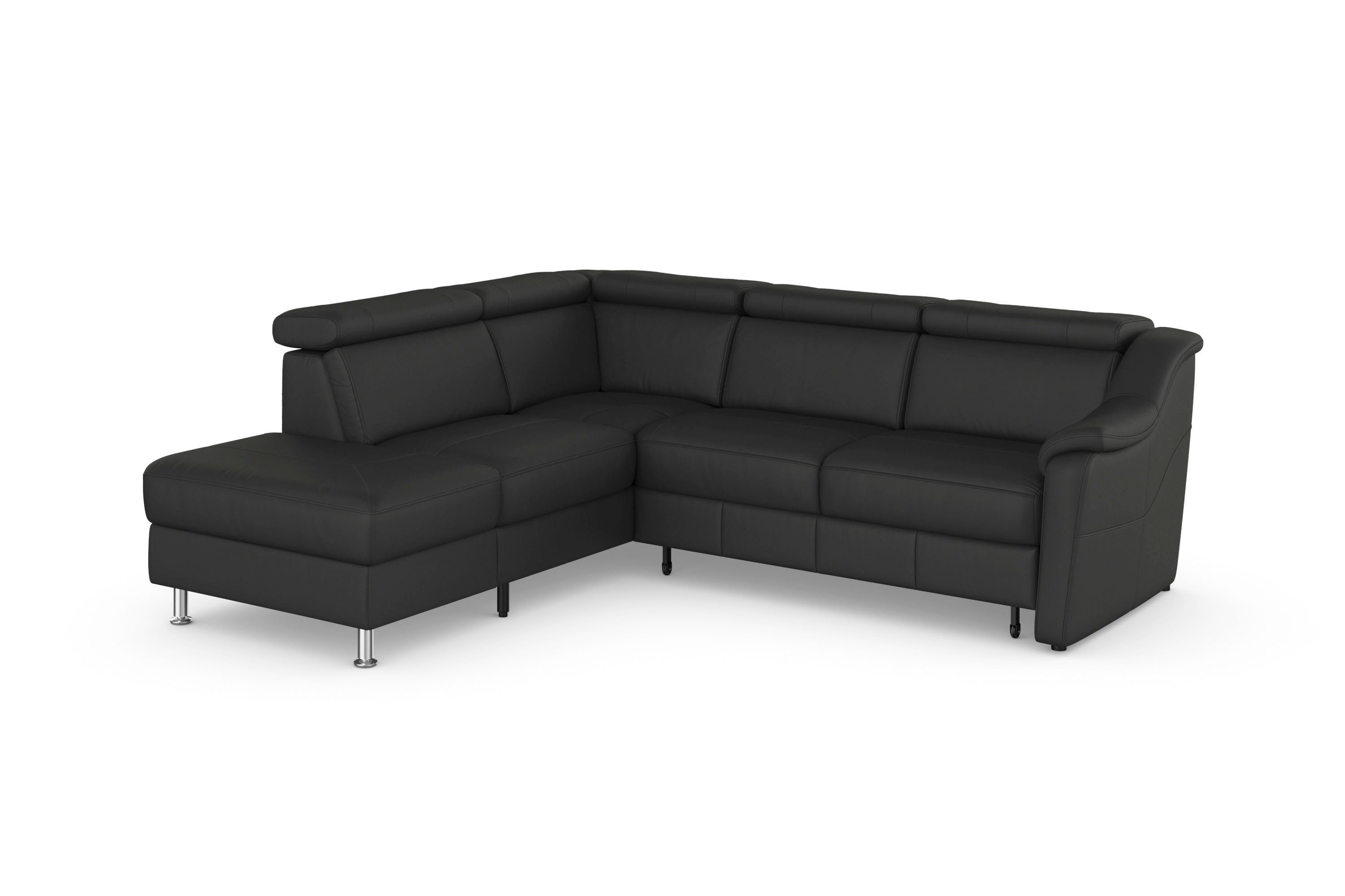 sit&more Hoekbank Freetown L-vorm met verstelbare hoofdsteun en comfortabele binnenvering