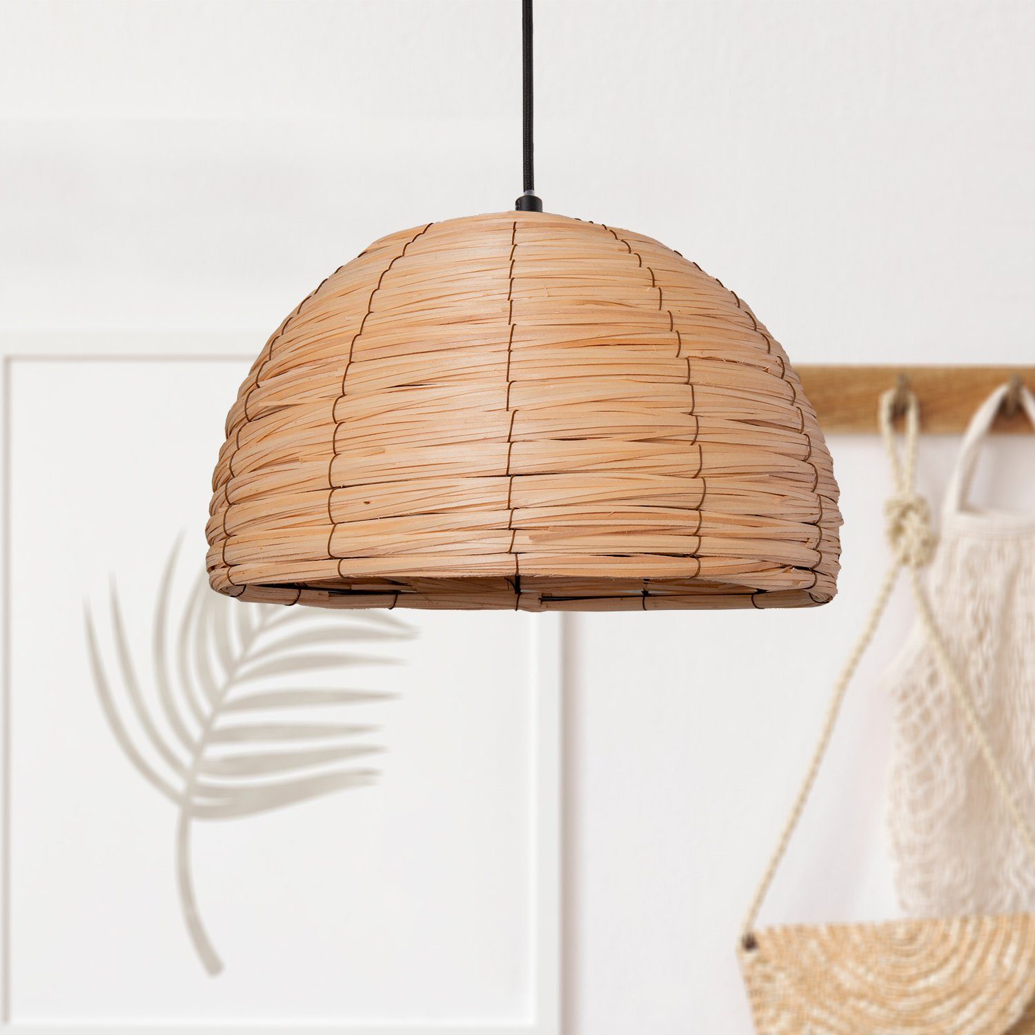 Paco Home Hanglamp GOGO Plafondlamp LED woonkamer en slaapkamer, gras, decoratie E27