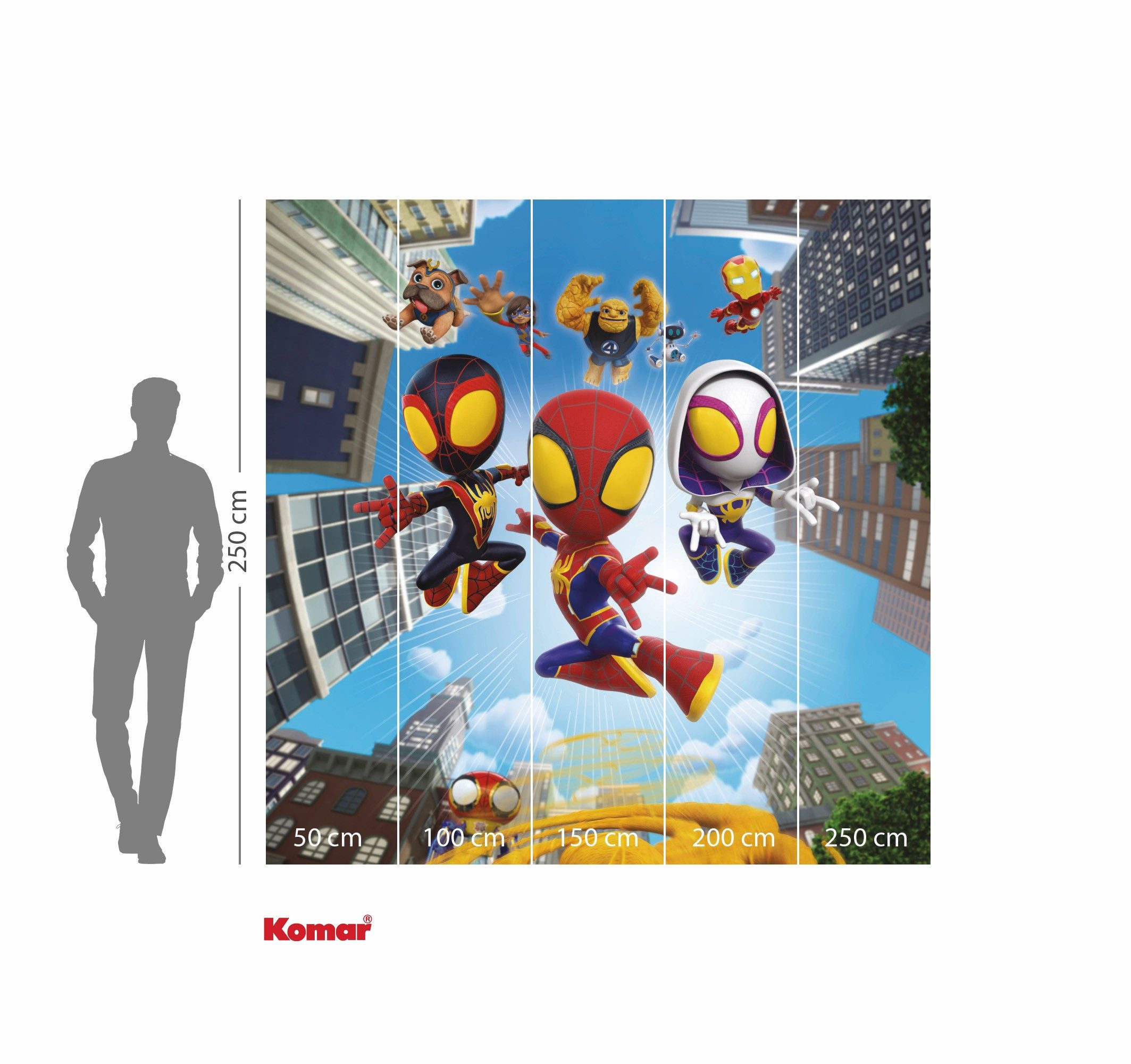 Komar Kinderbehang Marvel Spidey and His Amazing Friends Web Spinners (1 stuk)