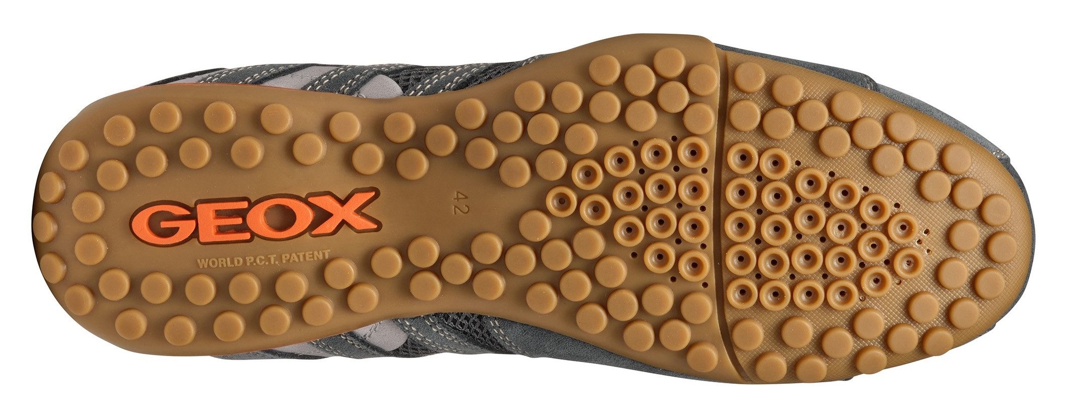 Geox Veterschoenen U SNAKE ORIGINAL , veterschoen, vrijetijdsschoen, trekking sneaker met leren binnenzool