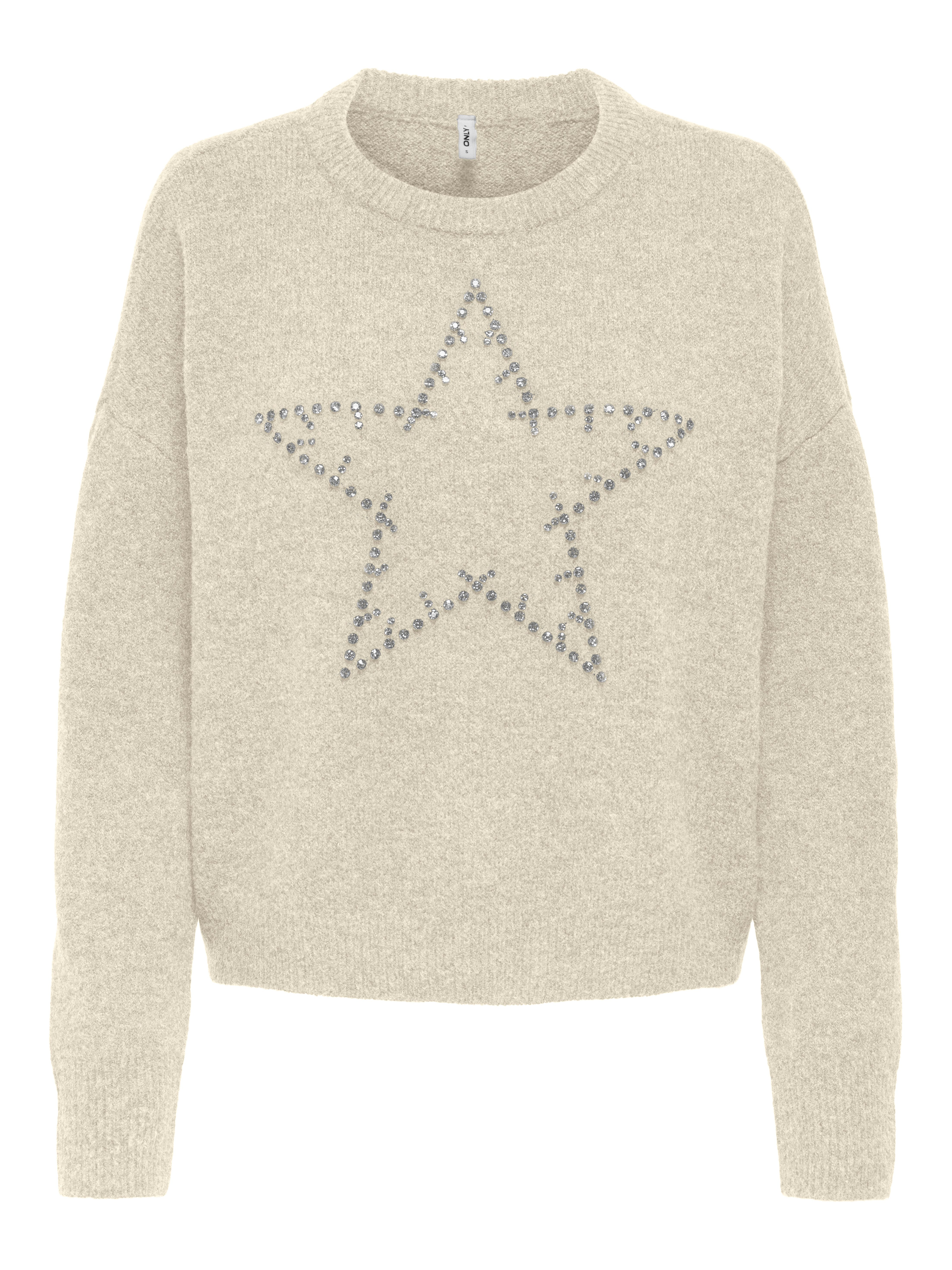 Only Gebreide trui ONLRENATA LS O-NECK BLING KNT