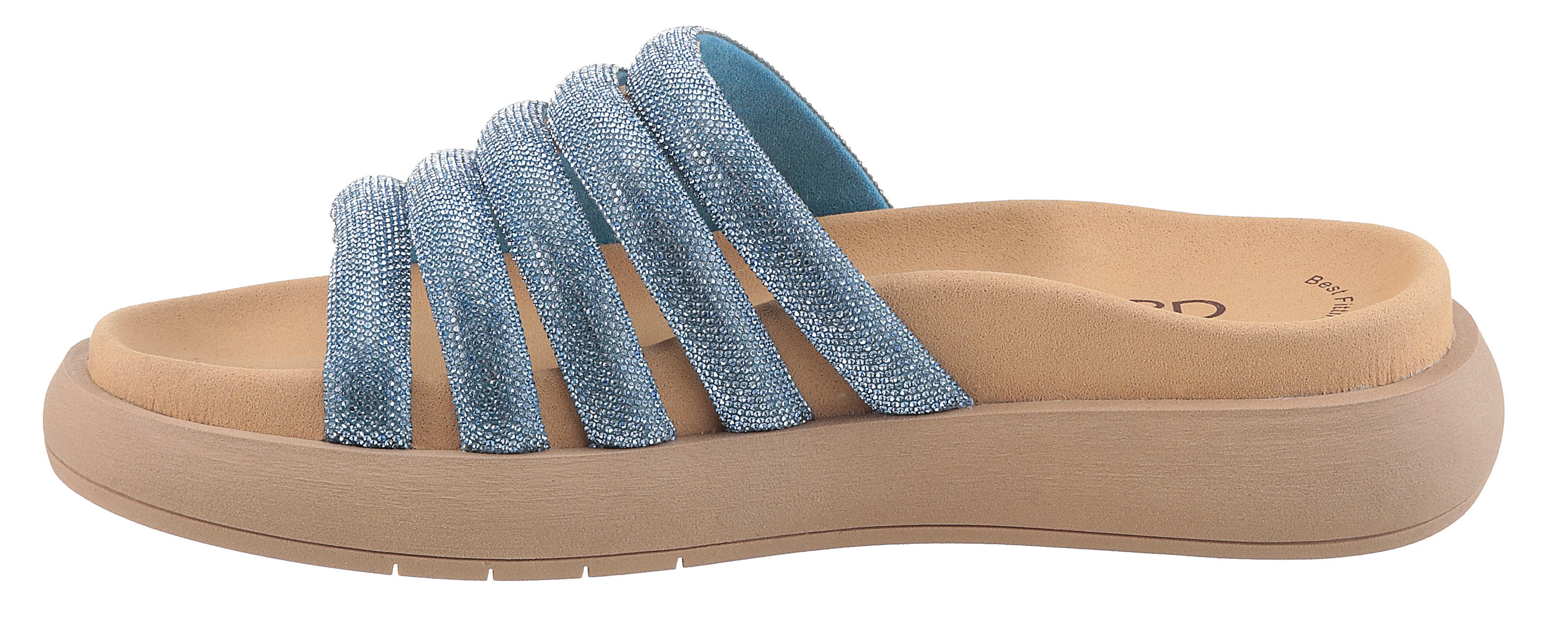 Gabor Slippers plateau, zomerschoen, slippers met best fitting-uitrusting