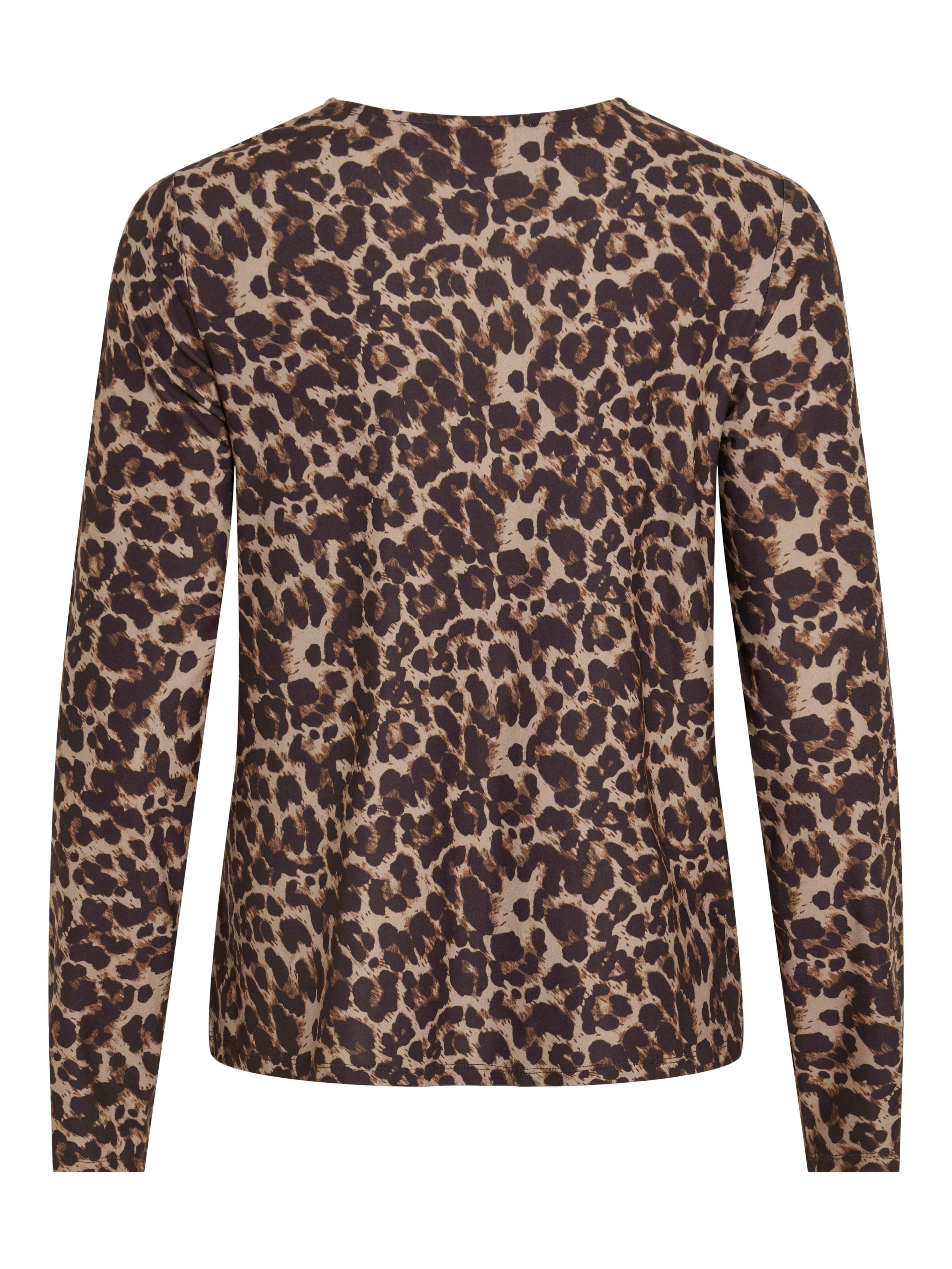 Vila Shirt met V-hals VILEOA V-NECK L/S TOP - NOOS