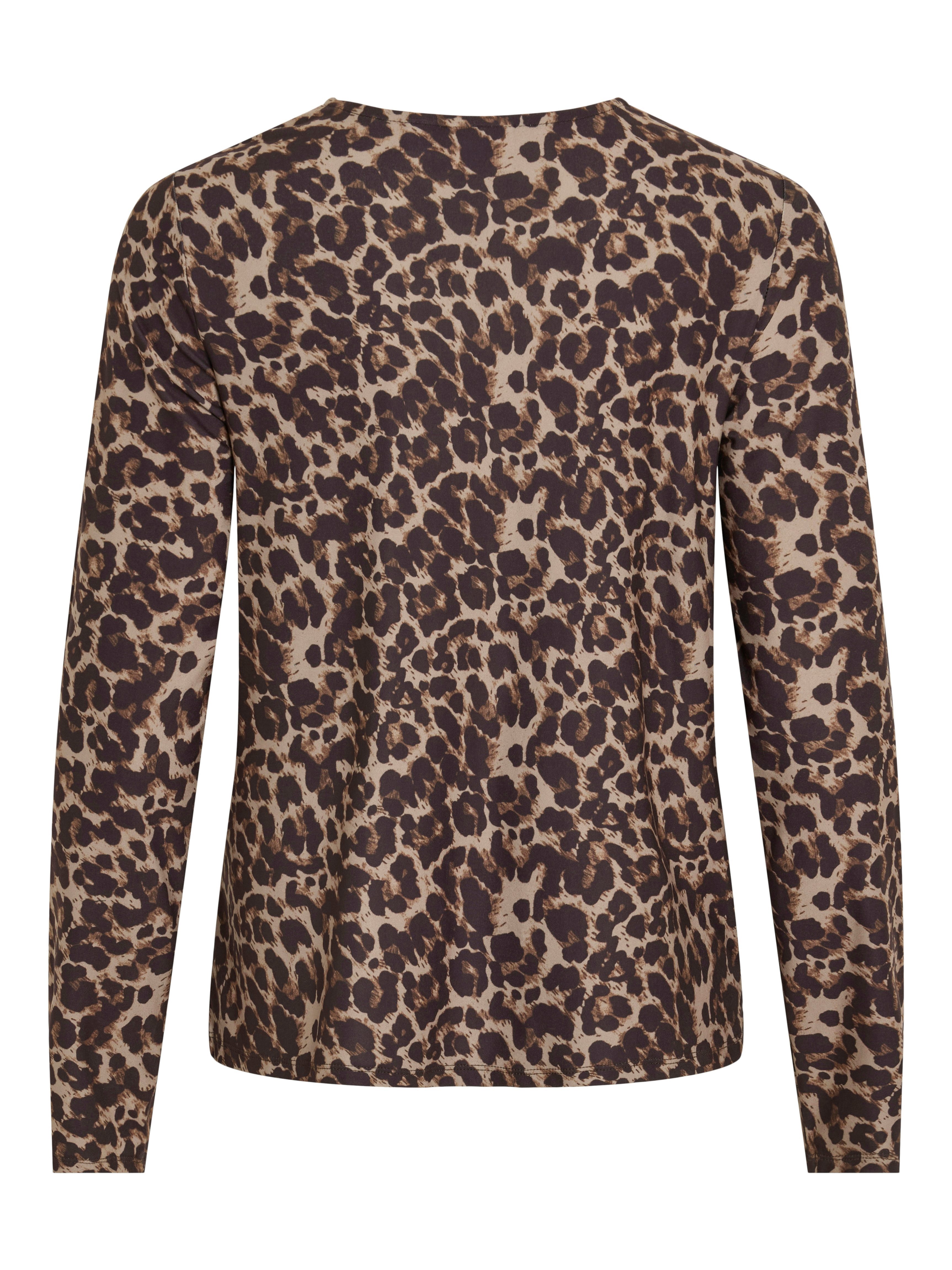 Vila Shirt met V-hals VILEOA V-NECK L S TOP NOOS