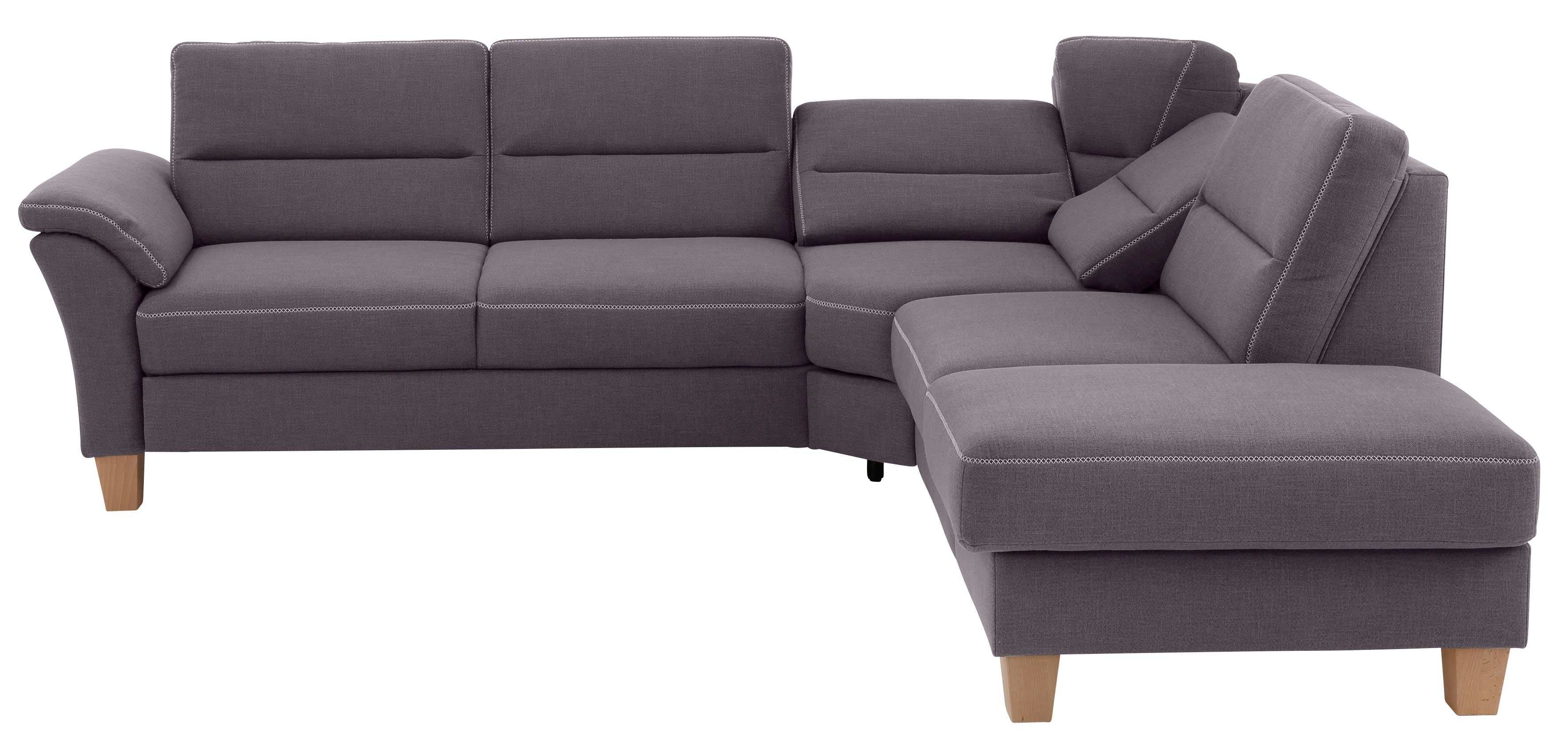Home affaire Hoekbank Soleo L-model comfortabel door trapezehoek met relaxfunctie, ook met slaapfunctie