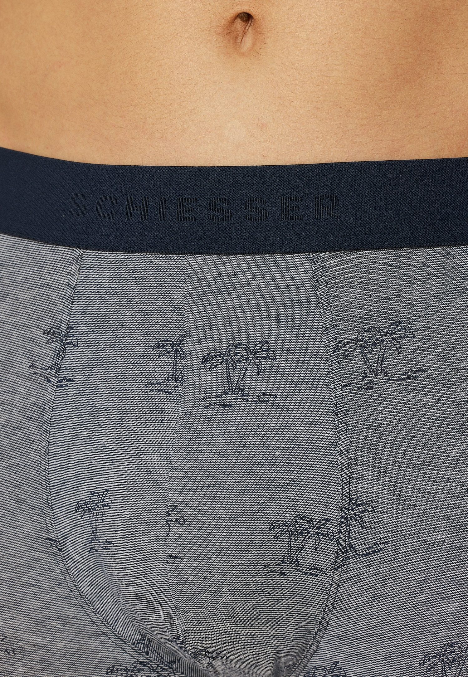 Schiesser Boxershort 95/5 met zachte logo-webgummiband (Set van 3)