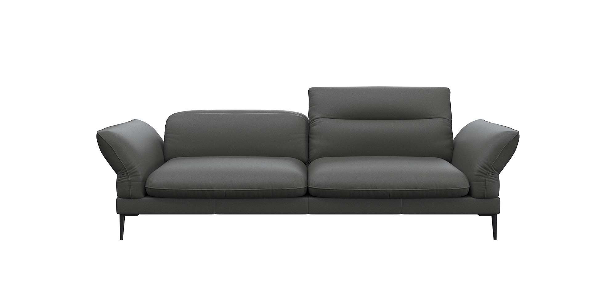 FLEXLUX 3-zitsbank Salino, functie-sofa, relaxsofa Bank met arm- en hoofdeinde verstellingen, koudschuim & staalgolven