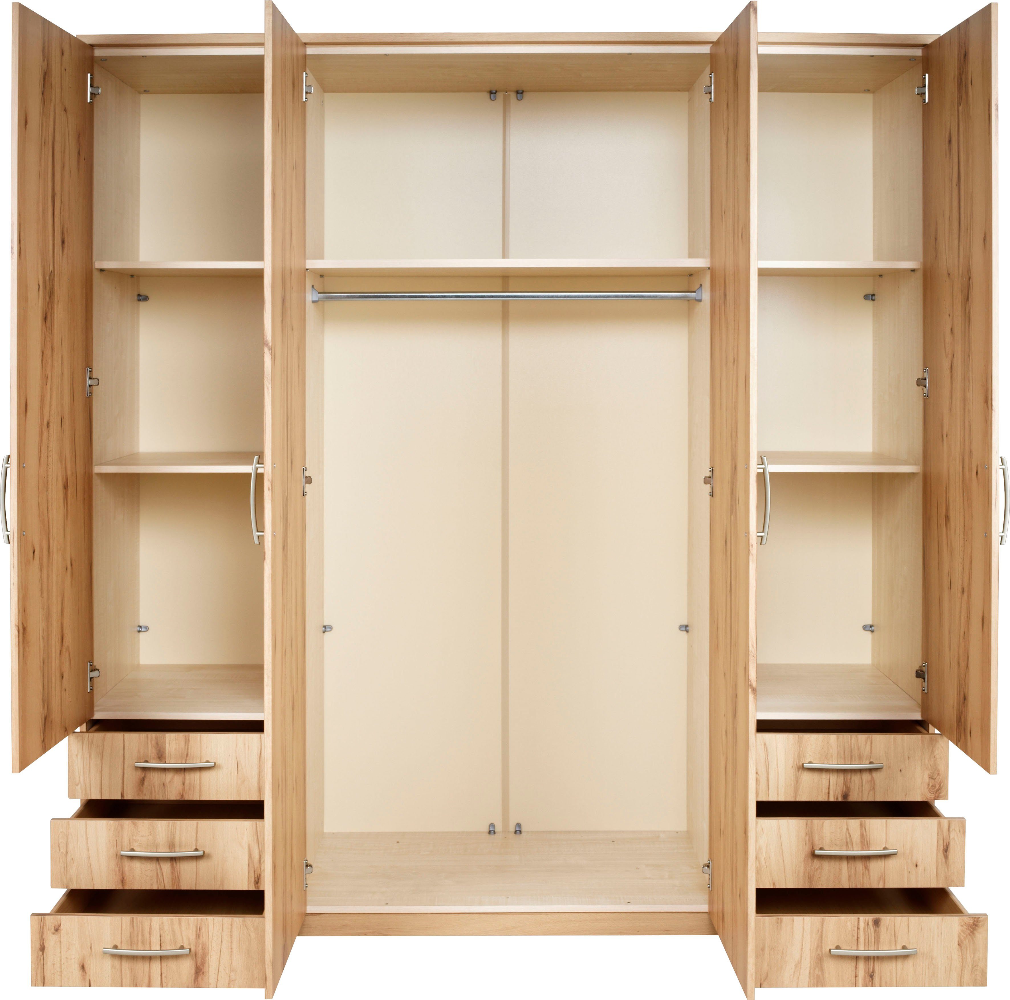 priess Kledingkast Husum met decoratieve krans, optioneel met lades