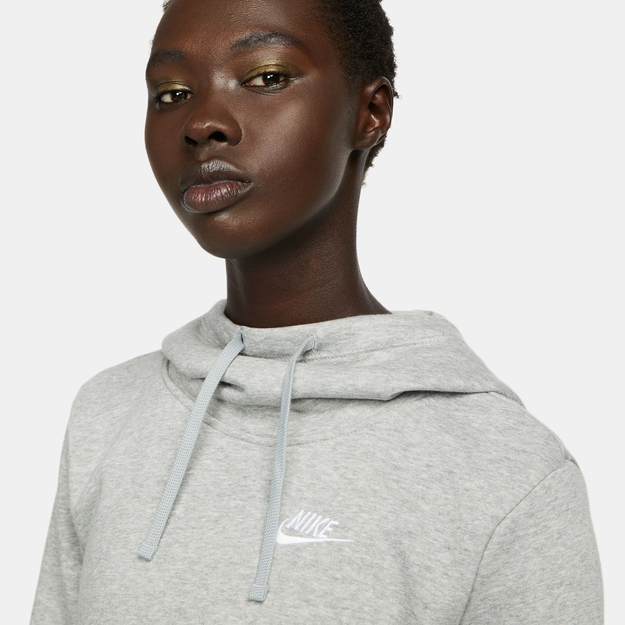 Nike Sportswear Hoodie Club Fleece Women's Funnel Hoodie Dames hoodie van zacht fleece materiaal