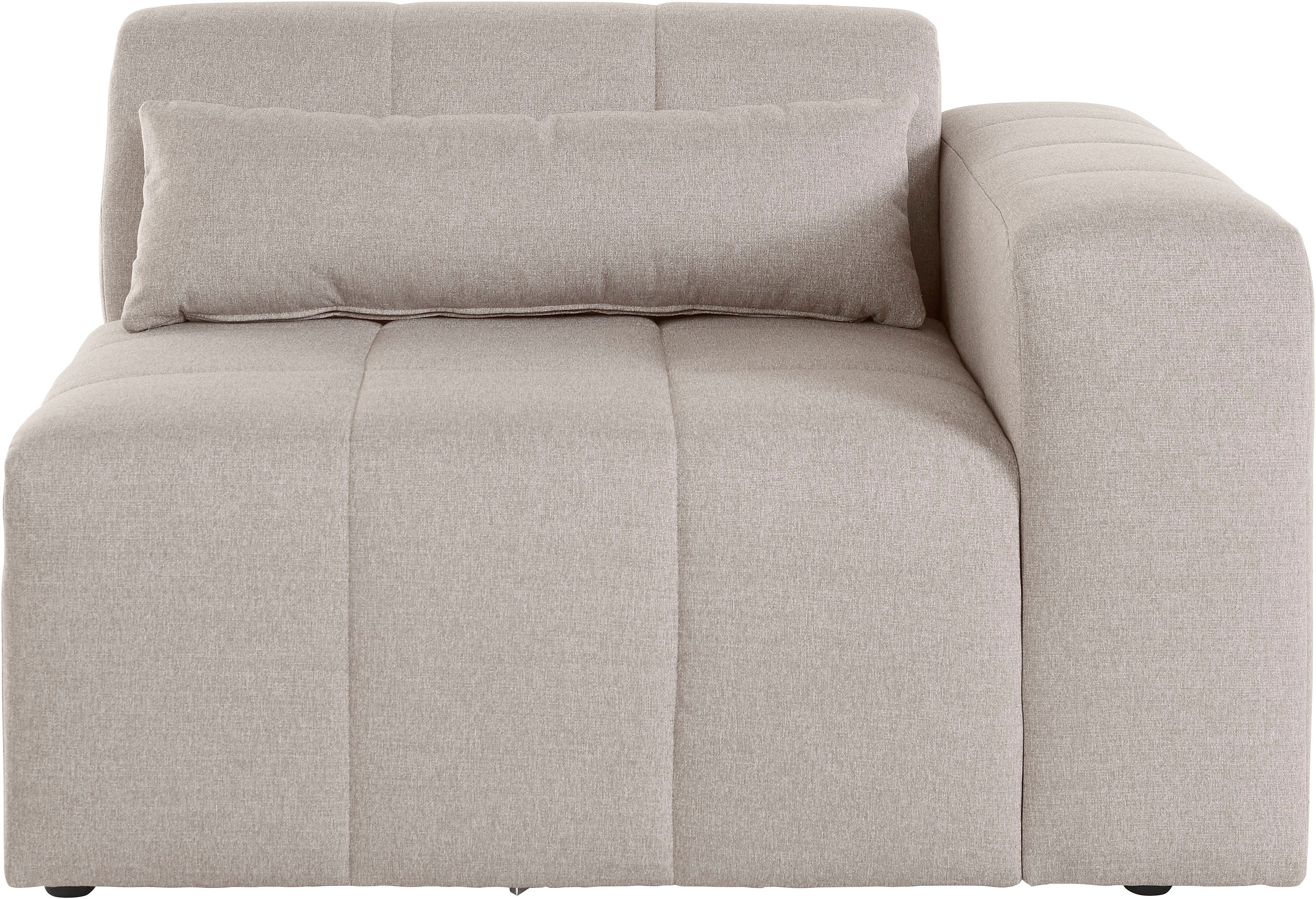 LeGer Home by Lena Gercke Sofaelement Maileen Module fauteuil met armleuning, te verbinden met andere modules van de serie