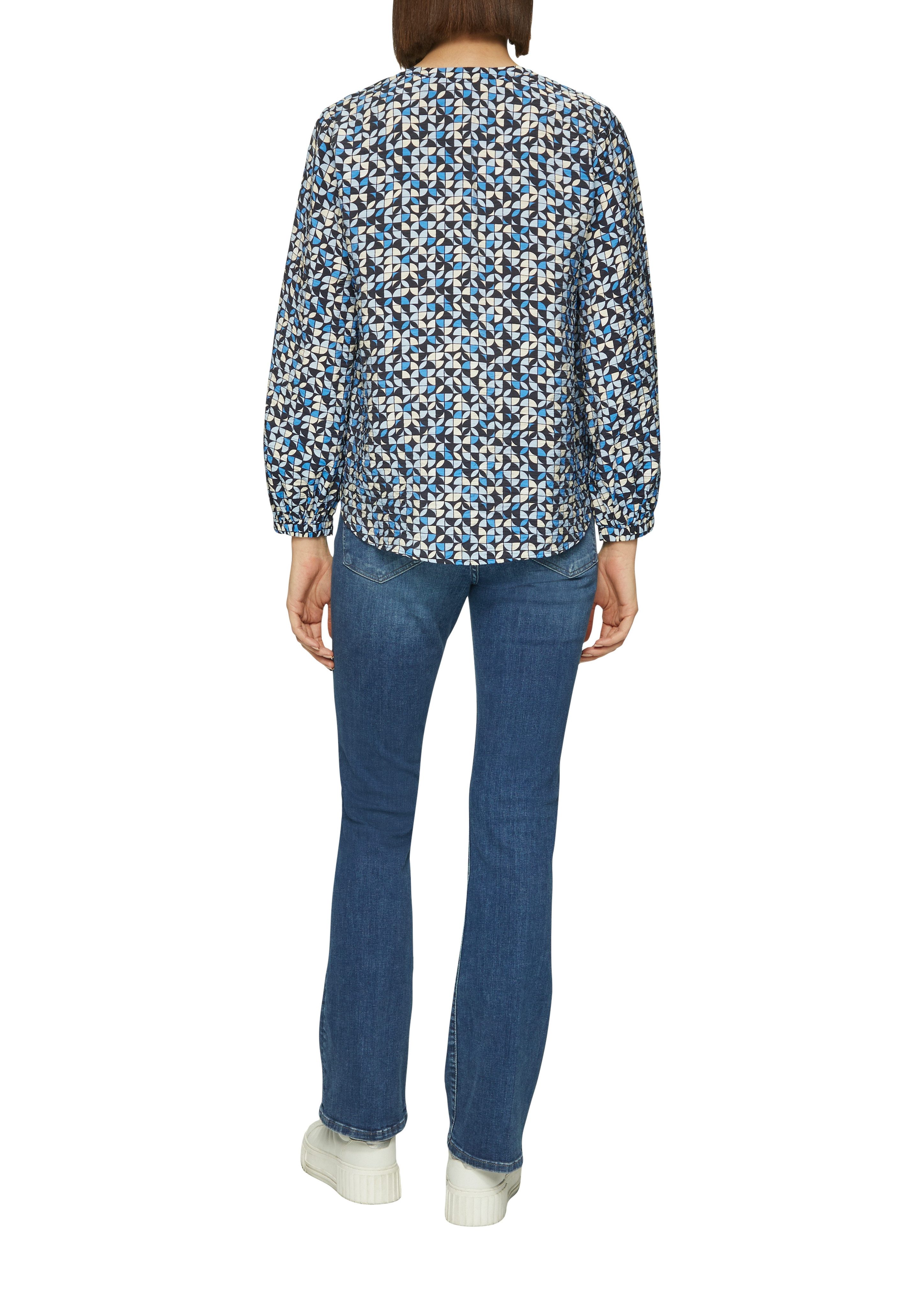 s.Oliver Blouse met lange mouwen met print all-over