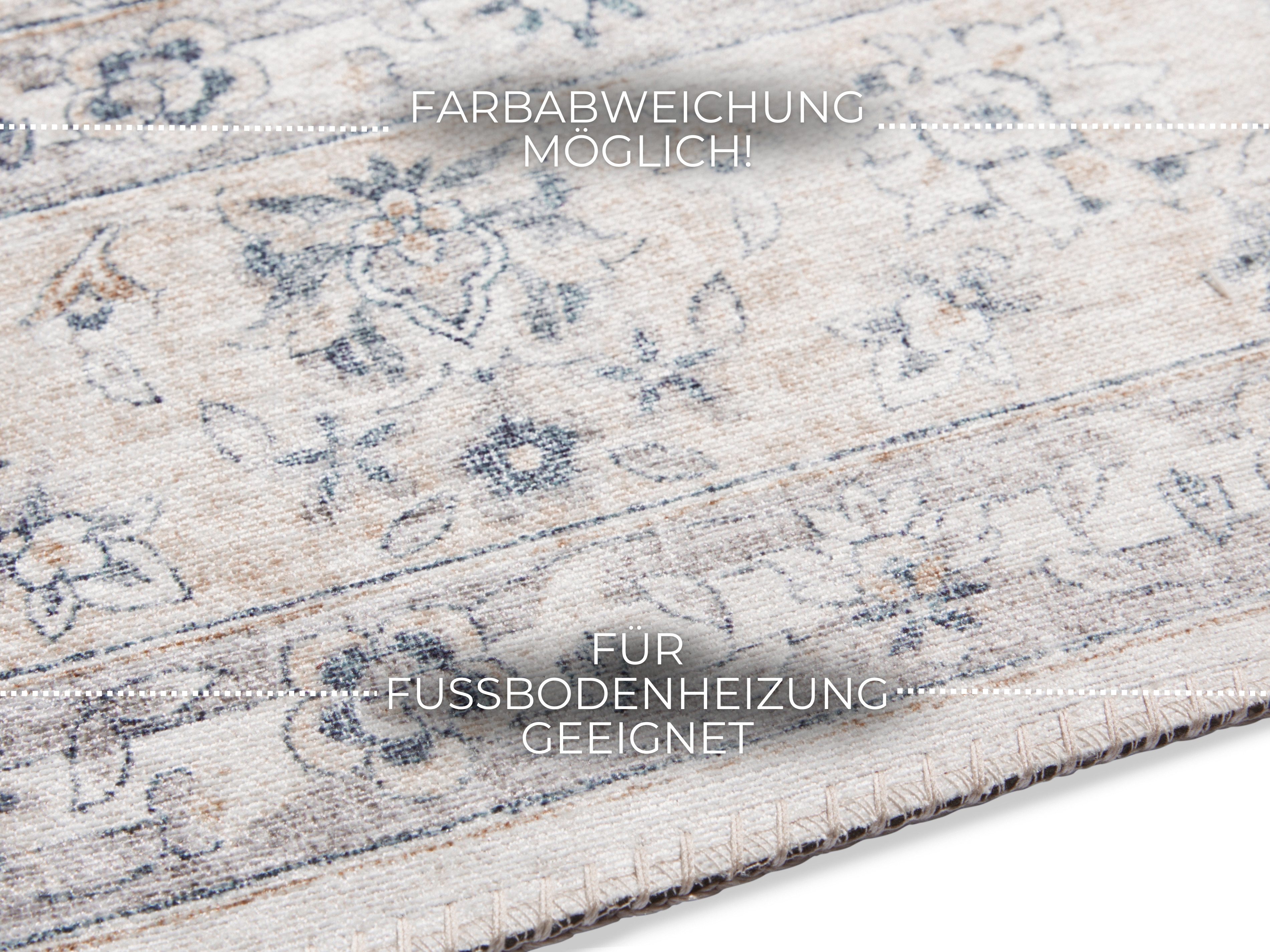 ELLE DECORATION Vloerkleed Nain Oosters, loper, kortpolig, woonkamer, slaapkamer, vintage-look