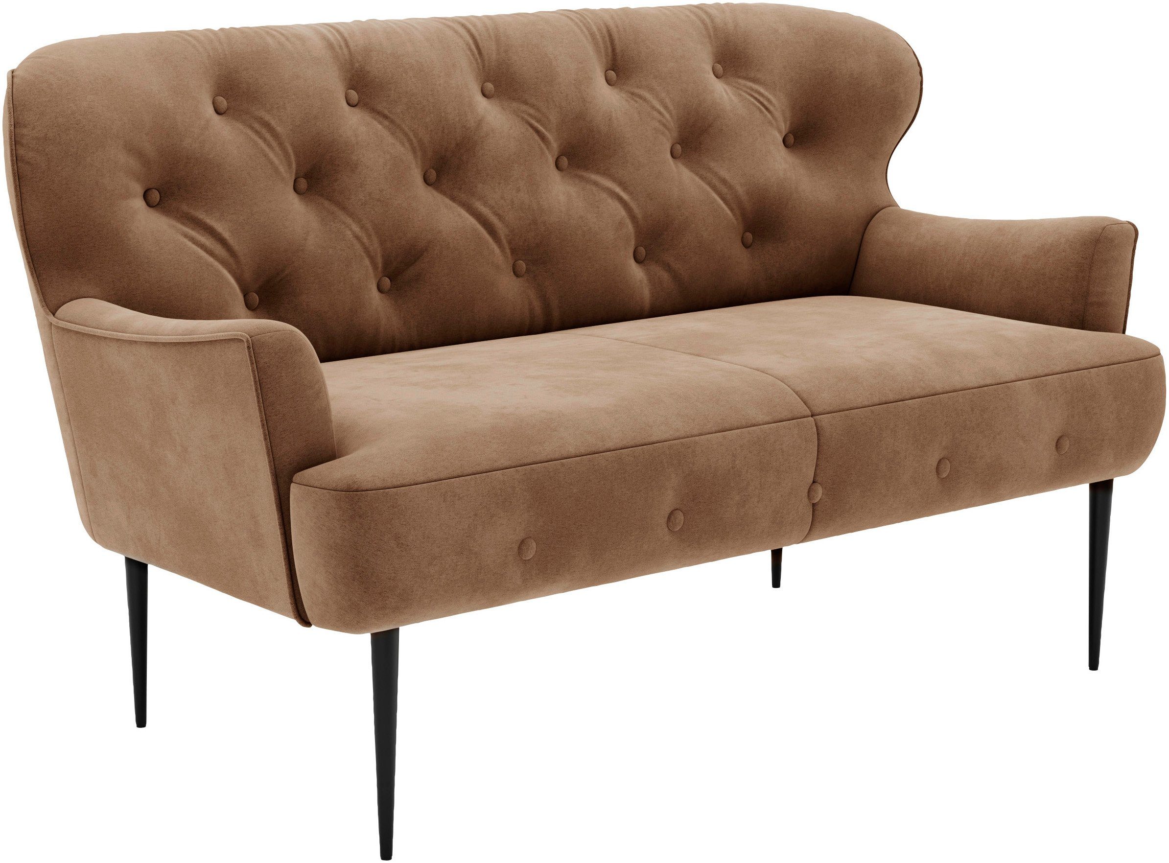 Places of Style 2-zitsbank Amber met capitonnage, in verschillende stofsoorten