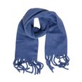 highlight company sjaal met franjes blauw