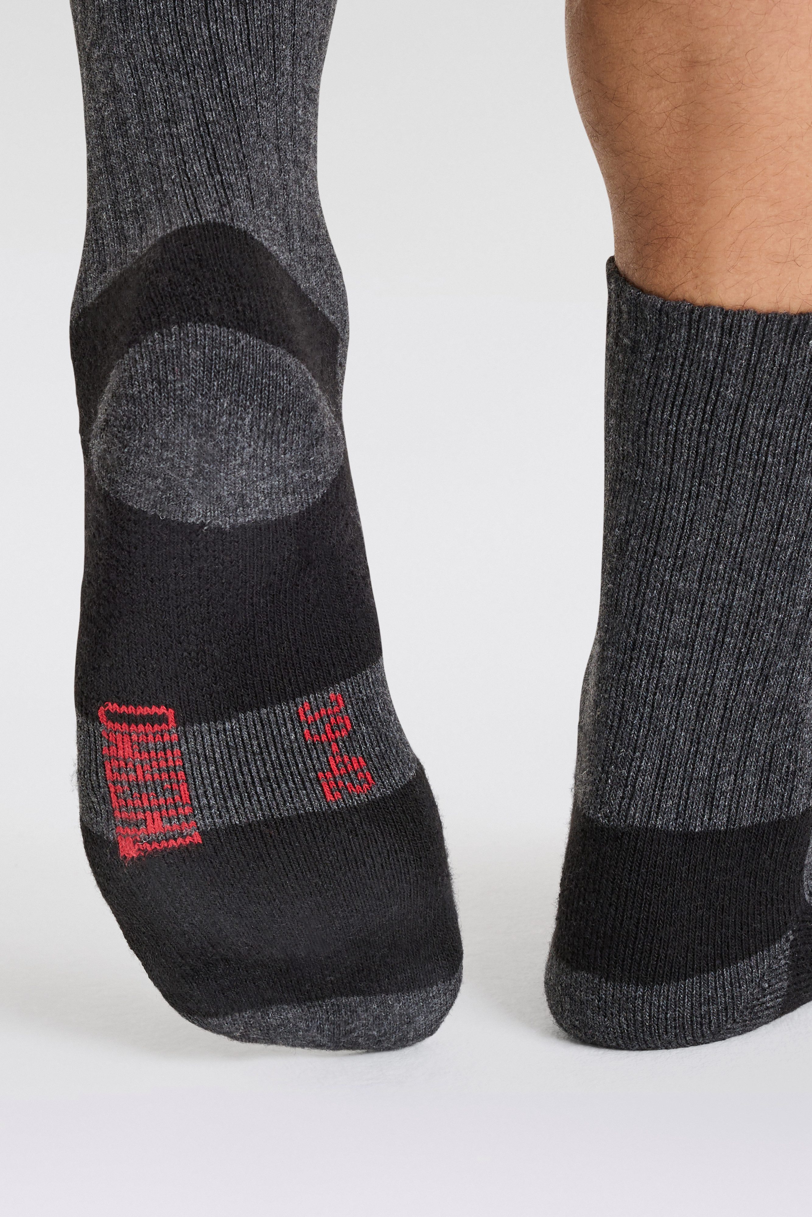 Apollo Basic sokken THERMAL TRACKING SOCKS Unisex met verwarmende merinowol (2 paar Set van 3)