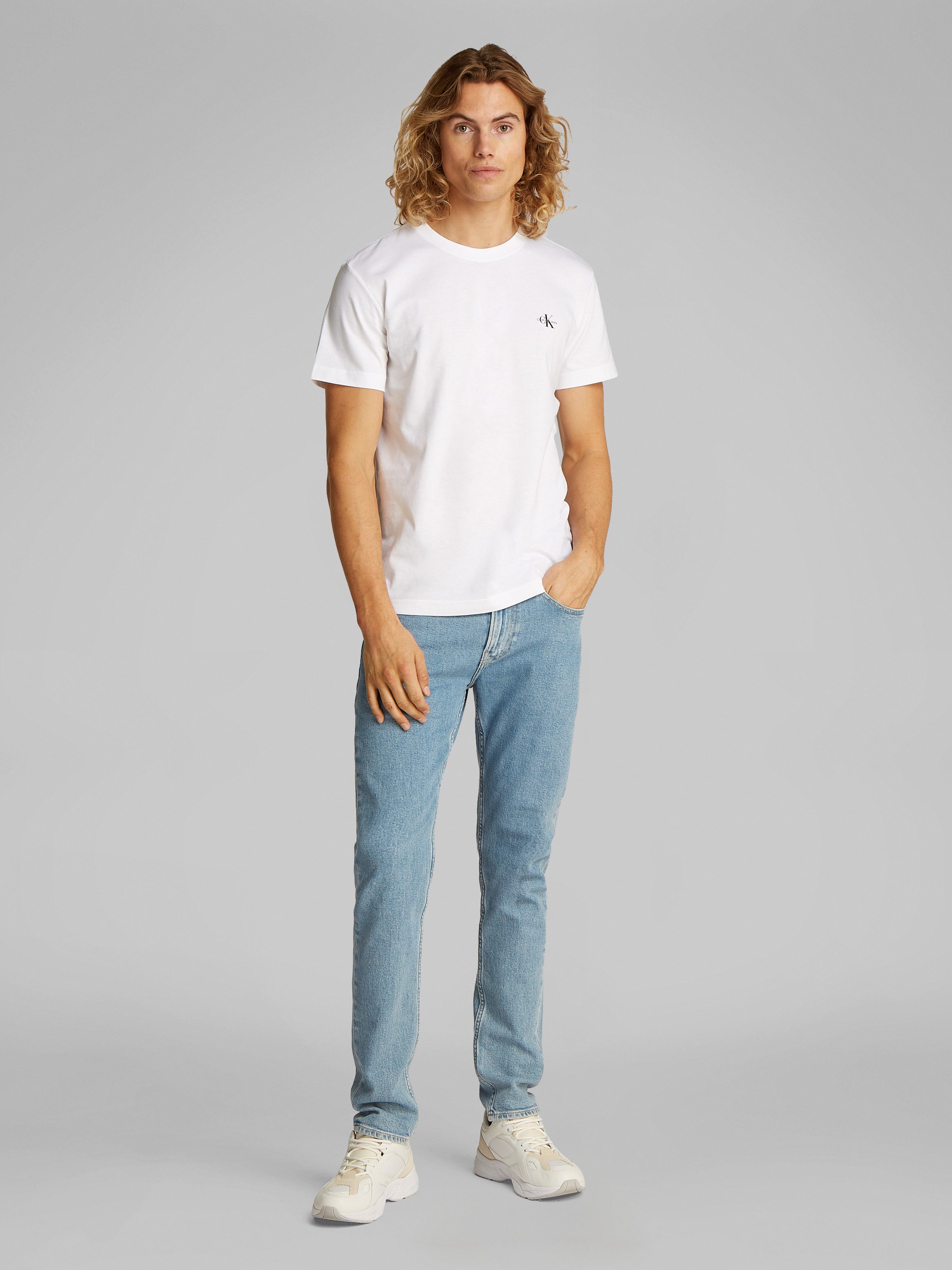 Calvin Klein T-shirt 2 PACK MONOLOGO T-SHIRT (Set van 2)