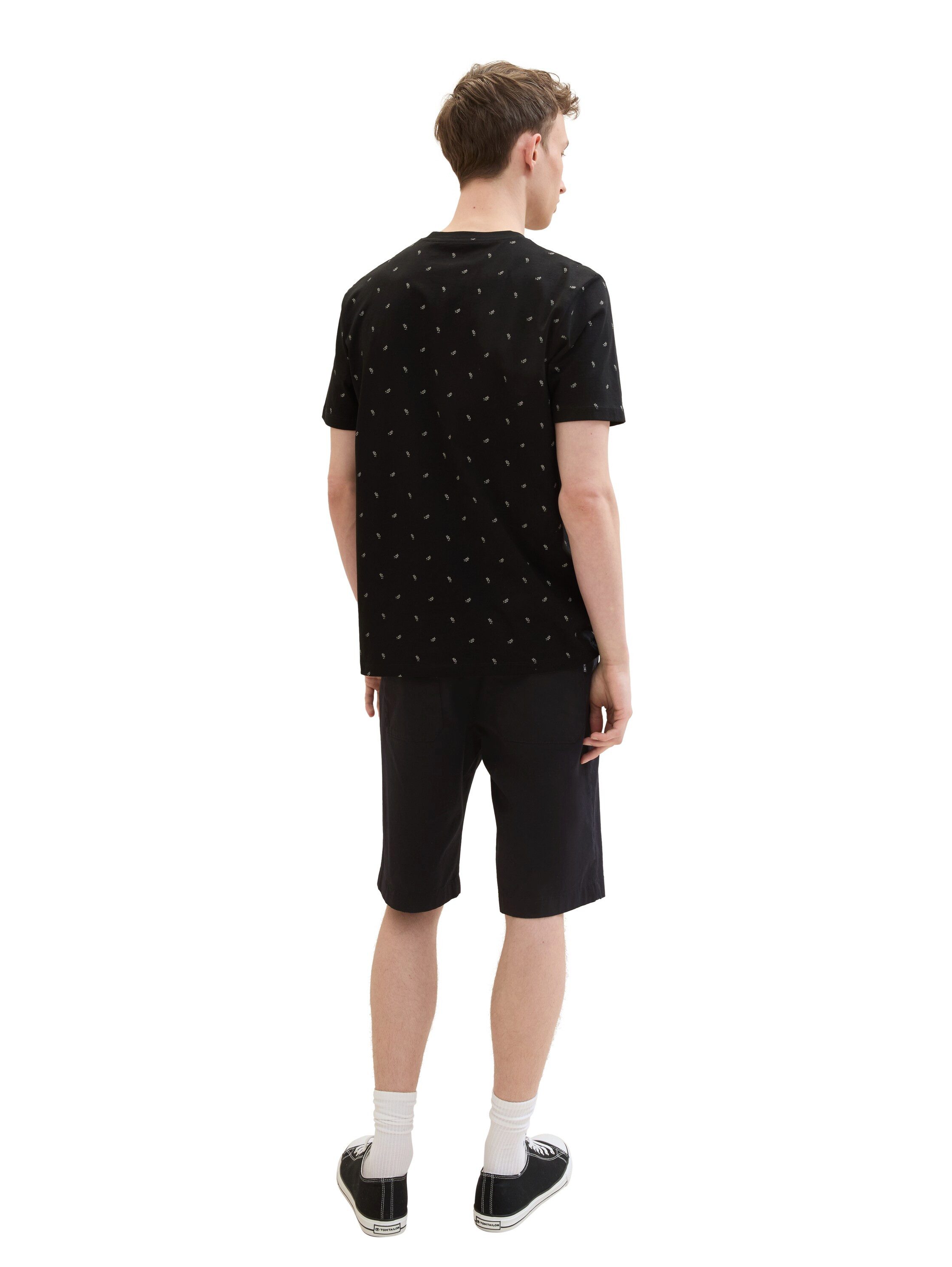 Tom Tailor Denim Cargoshort met four-pocketsstijl