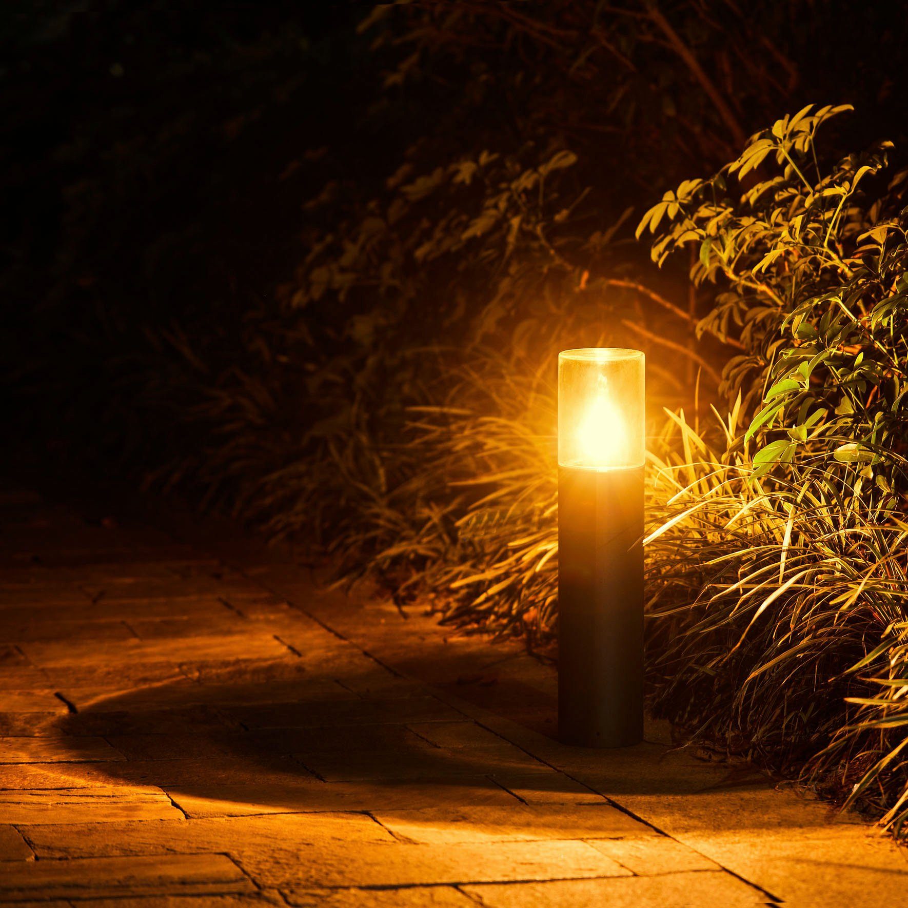 Paco Home Paalverlichting AMBRA Outdoor lamp padverlichting aluminium buitenlamp tuin E27 IP54