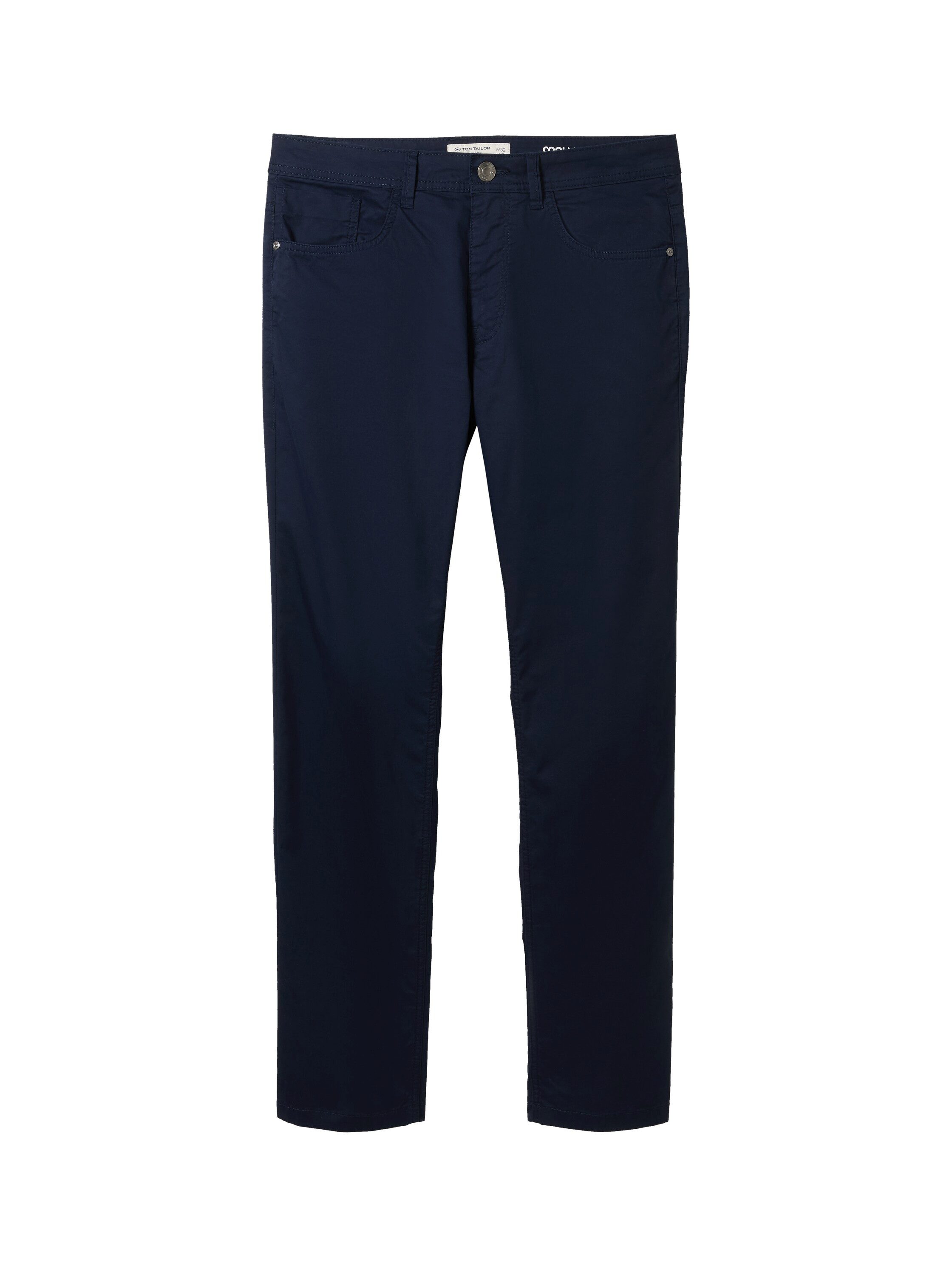 Tom Tailor Five-pocketsbroek met merk-badge op de achterkant