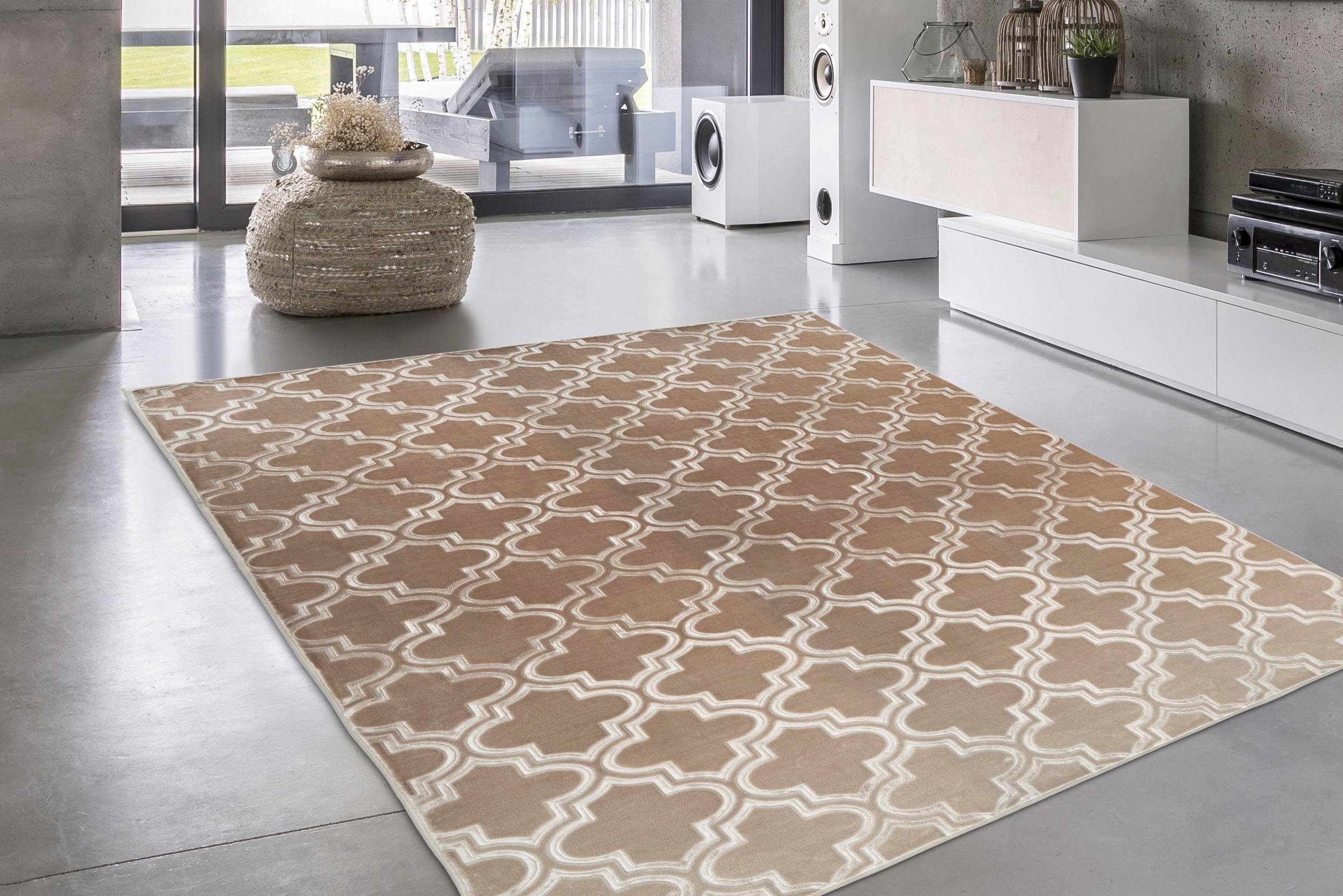 my home Vloerkleed Triana 3d-design, geometrisch & modern design, korte pool, behaaglijk