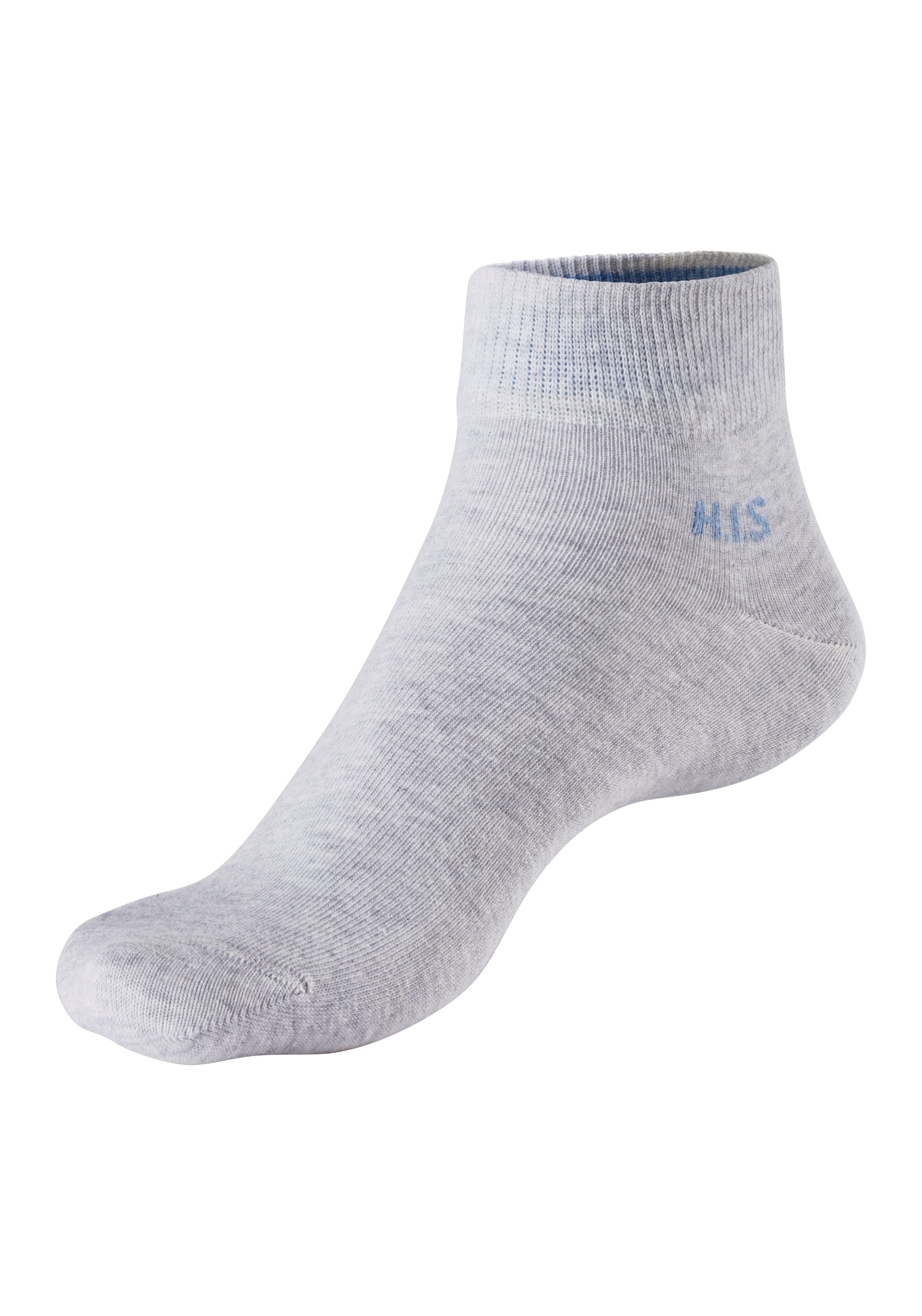 H.I.S Korte sokken met gekleurde binnenkant van de band (set, 10 paar)