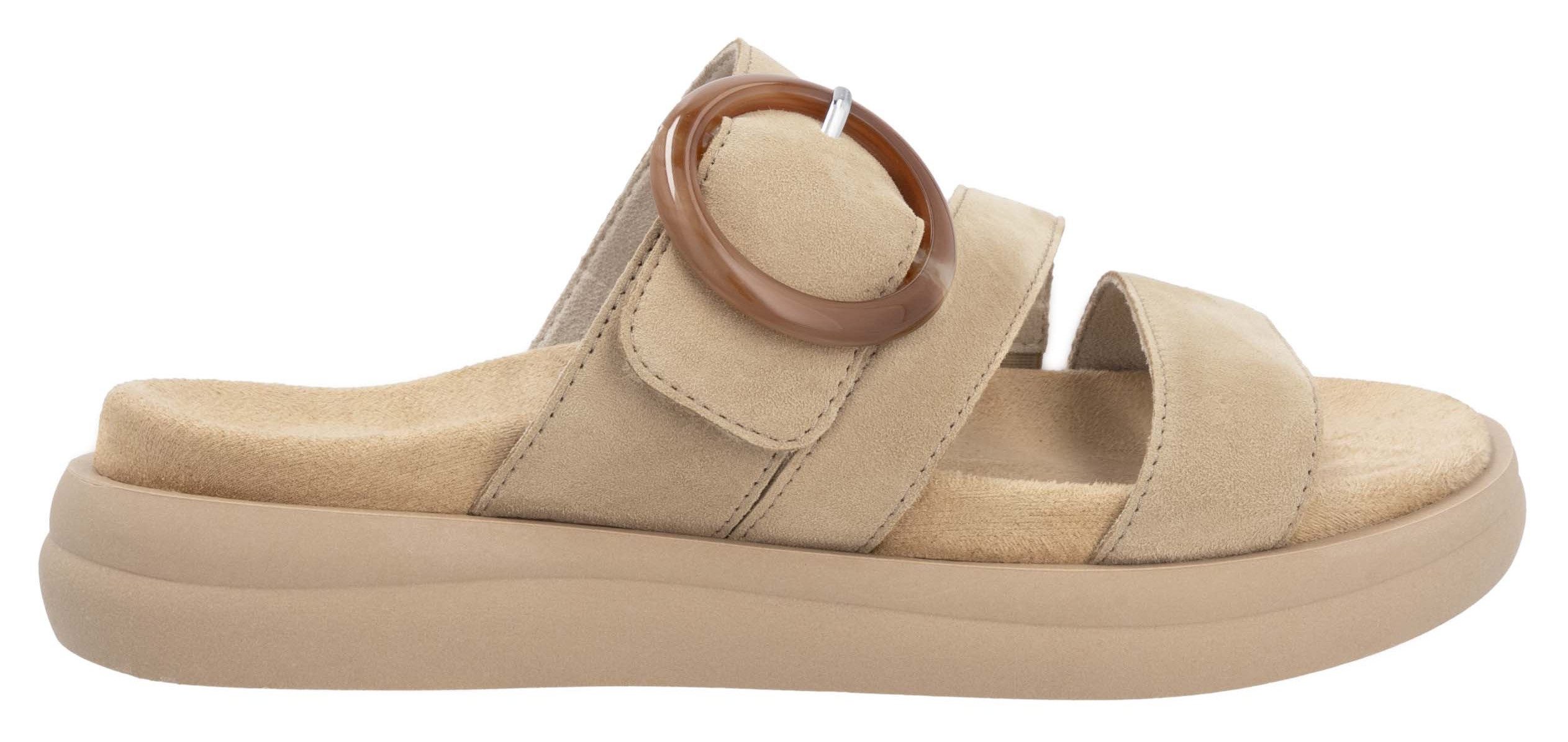 Remonte Slippers , zomer schoen, instapschoen, comfort schoen met grote decoratieve gesp