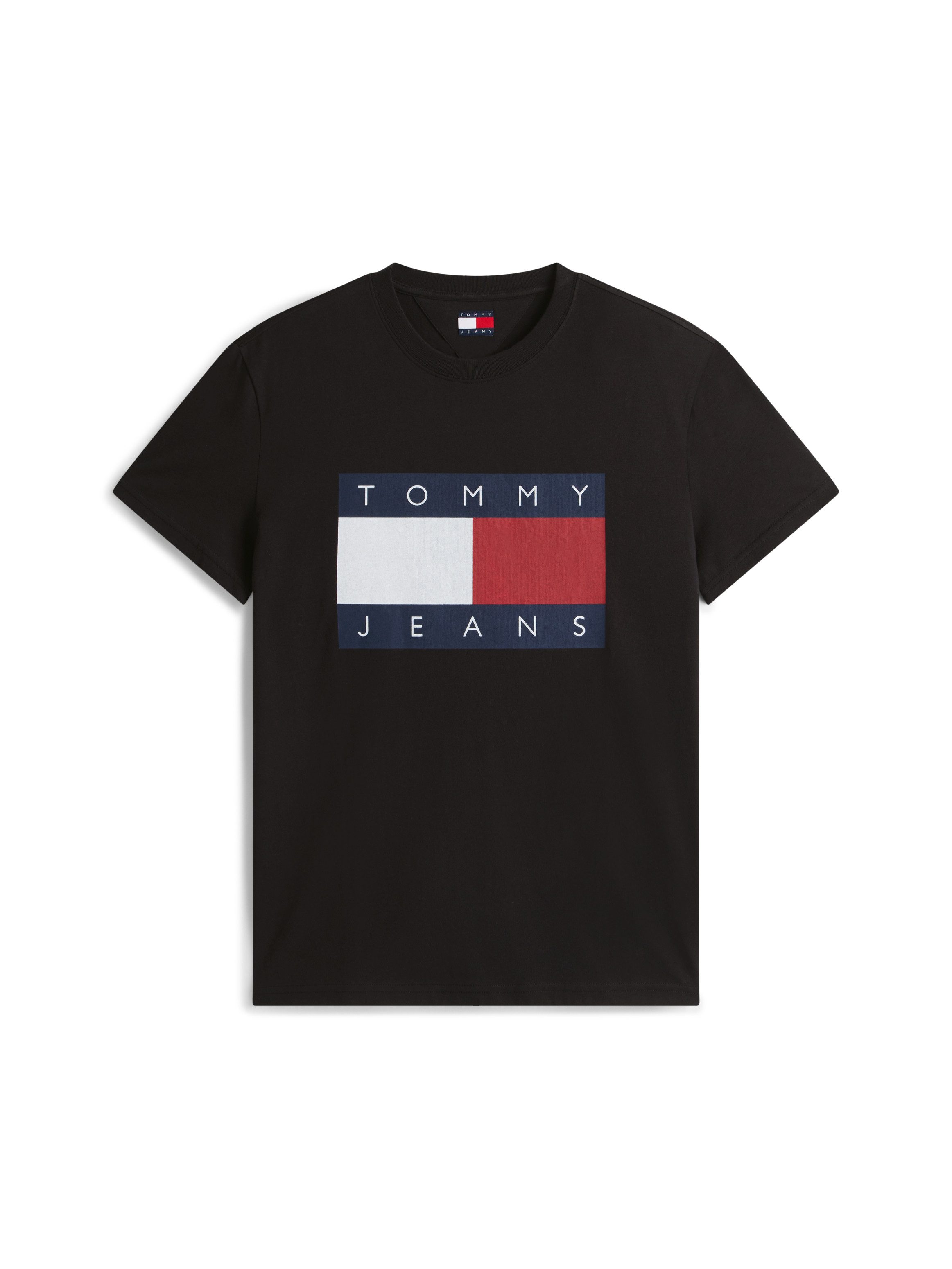 TOMMY JEANS T-shirt Ronde hals, Regular Fit, logo-print