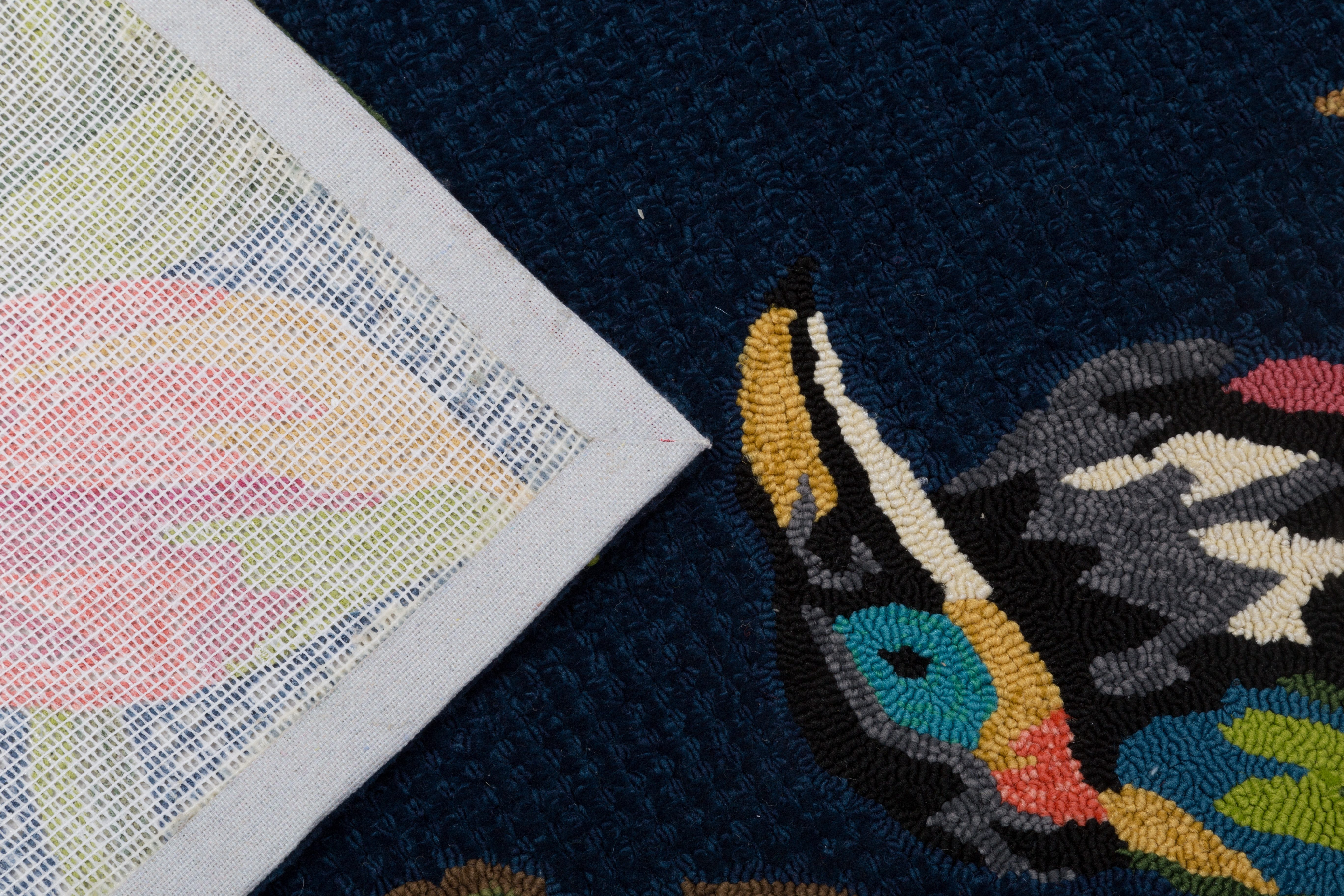 Gino Falcone Vloerkleed Rosetta 020 flamingo's bijzonder zacht door microvezel, geschikt voor binnen en buiten, woonkamer