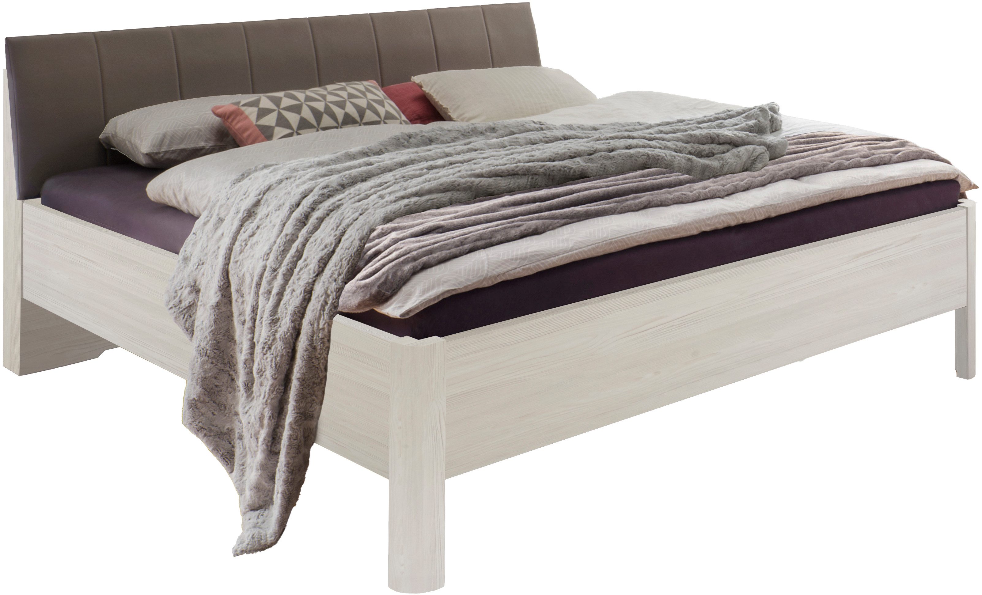 WIEMANN Gestoffeerd bed Bern viervoudig verstelbare lighoogte bedden beige