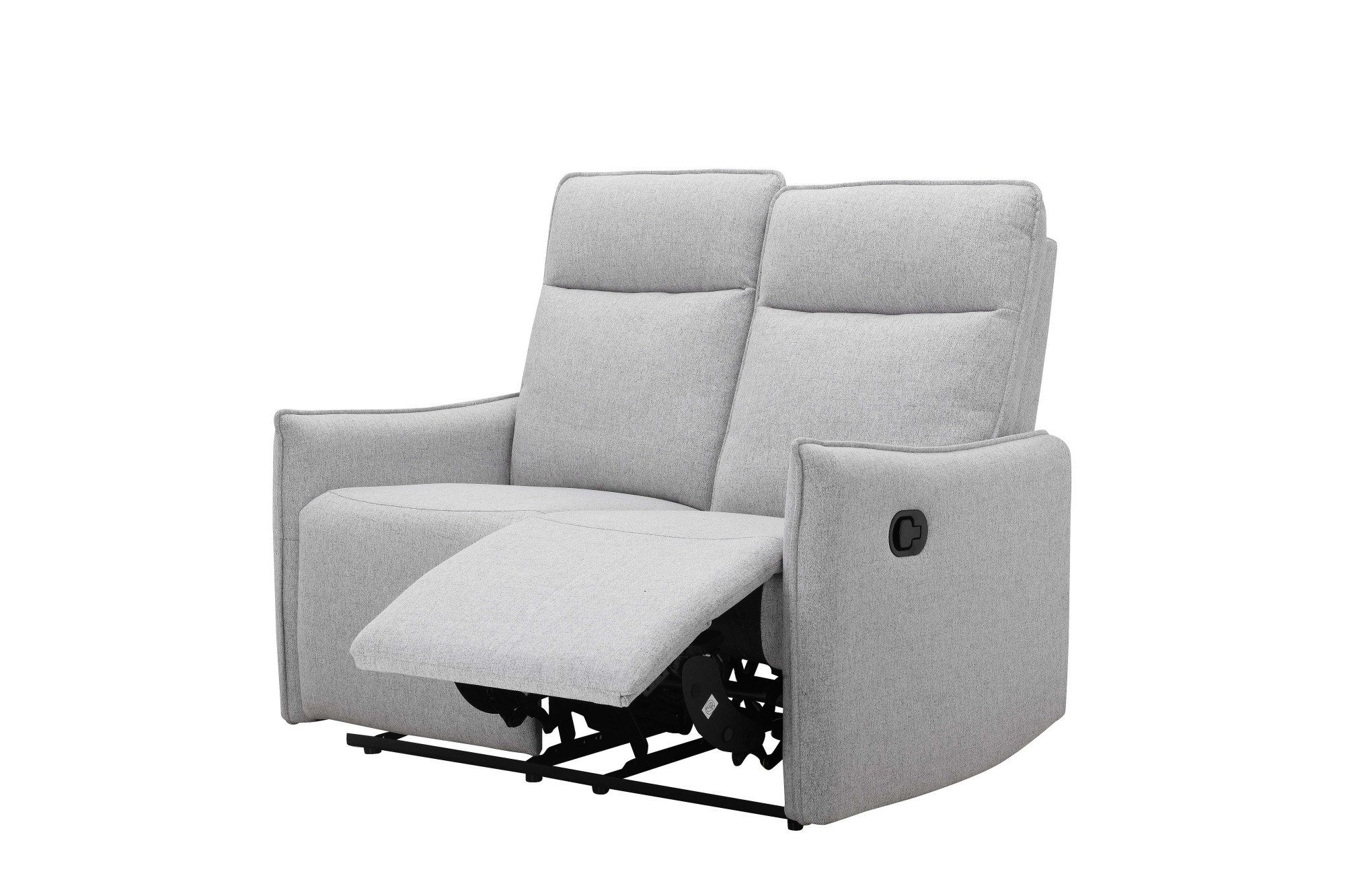 Dorel Home 2-zitsbank Lugo, bioscoopbank met relaxfunctie in kunstleer en geweven stof