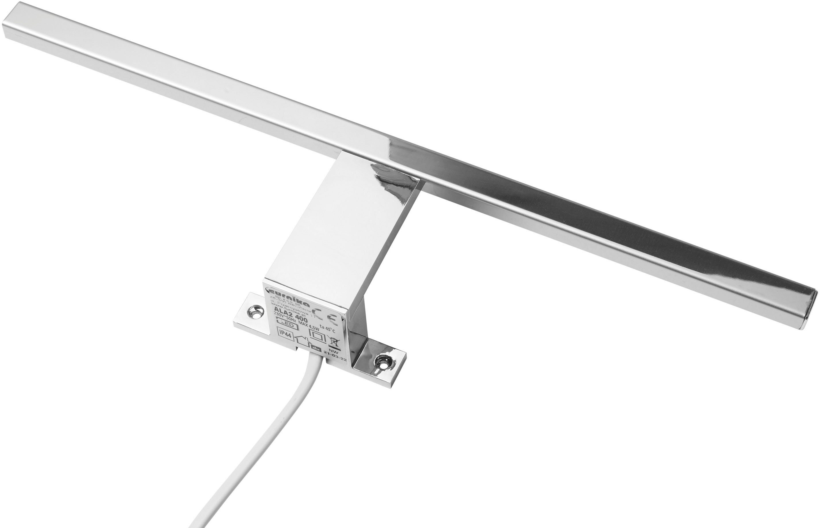 Places of Style Badkamerserie Solid Breedte 60 cm, wastafelonderkast met inbouw-wasbak, spiegel, opbouwarmatuur (2-delig)
