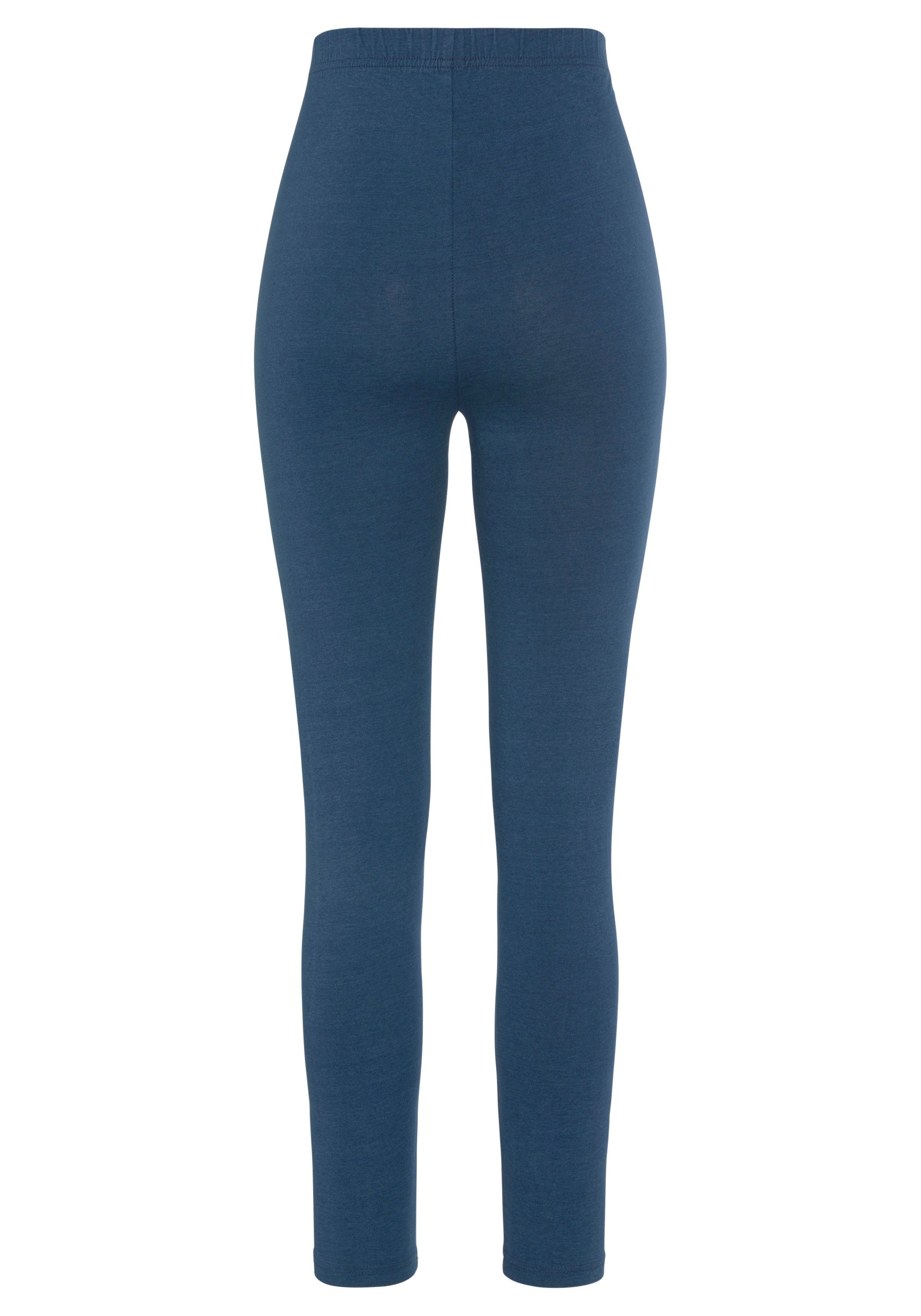 vivance active Legging met rubberen tailleband loungewear (2-delig Set van 2)